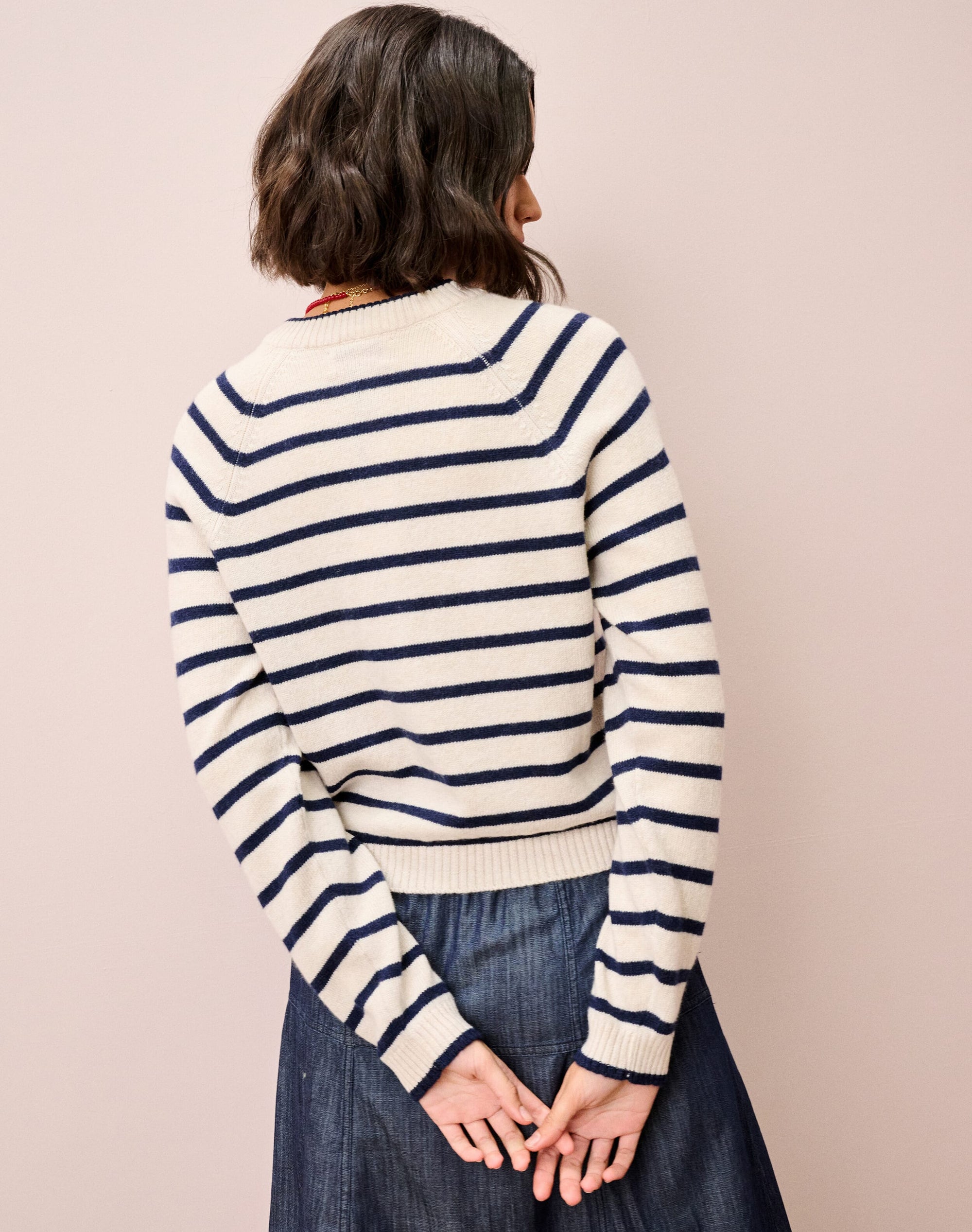 Cashmere Stripy Cardigan