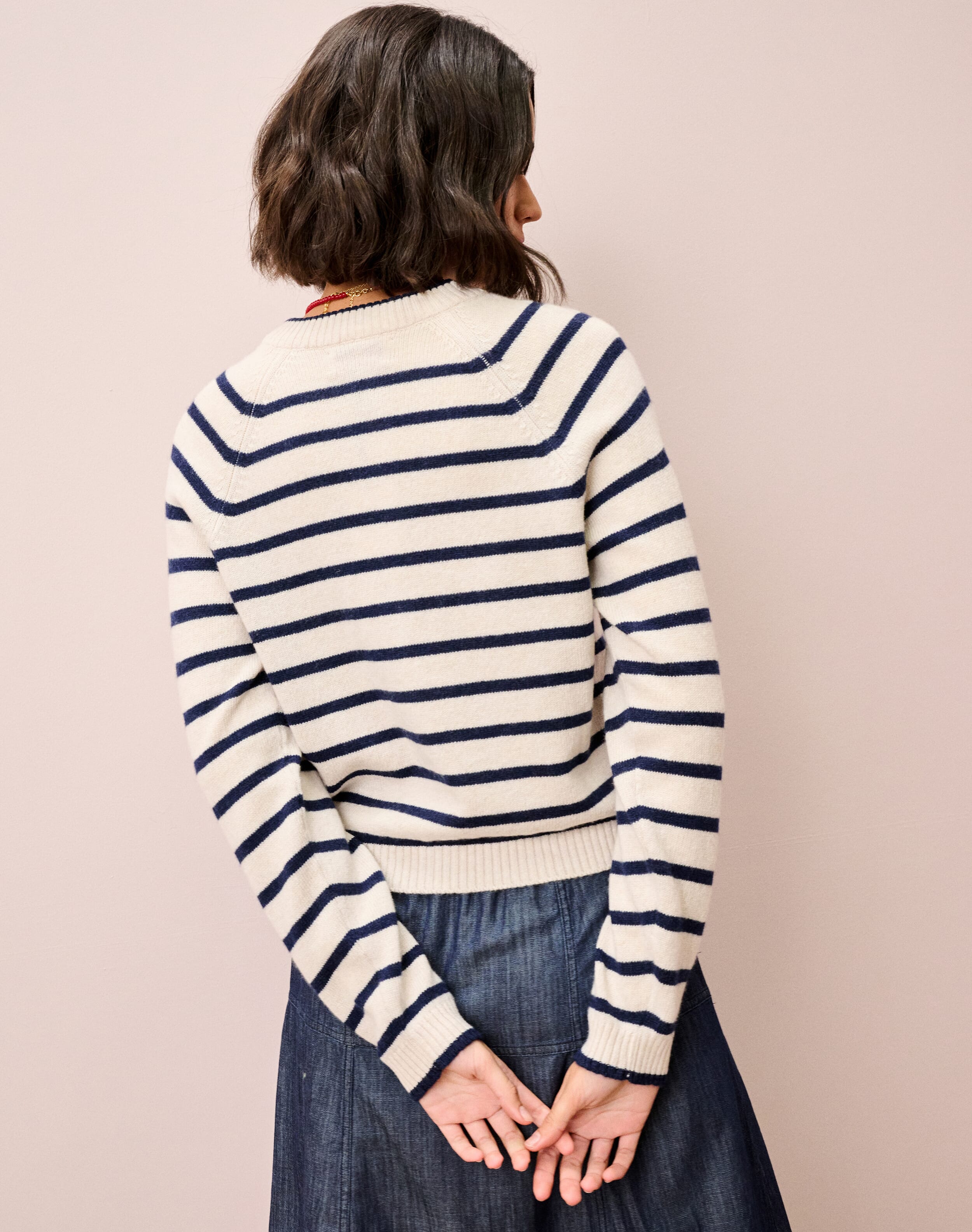Cashmere Stripy Cardigan