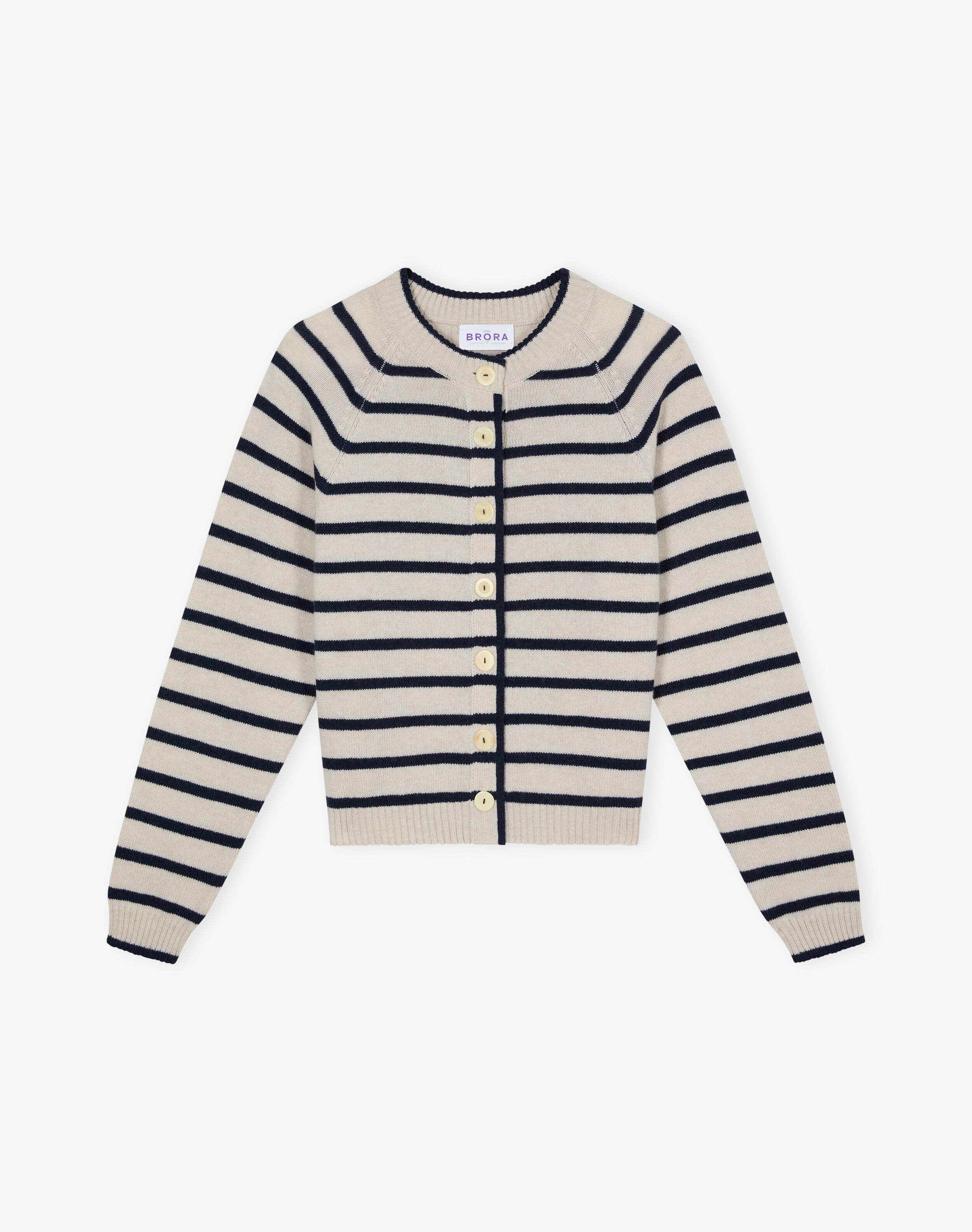 Cashmere Stripy Cardigan
