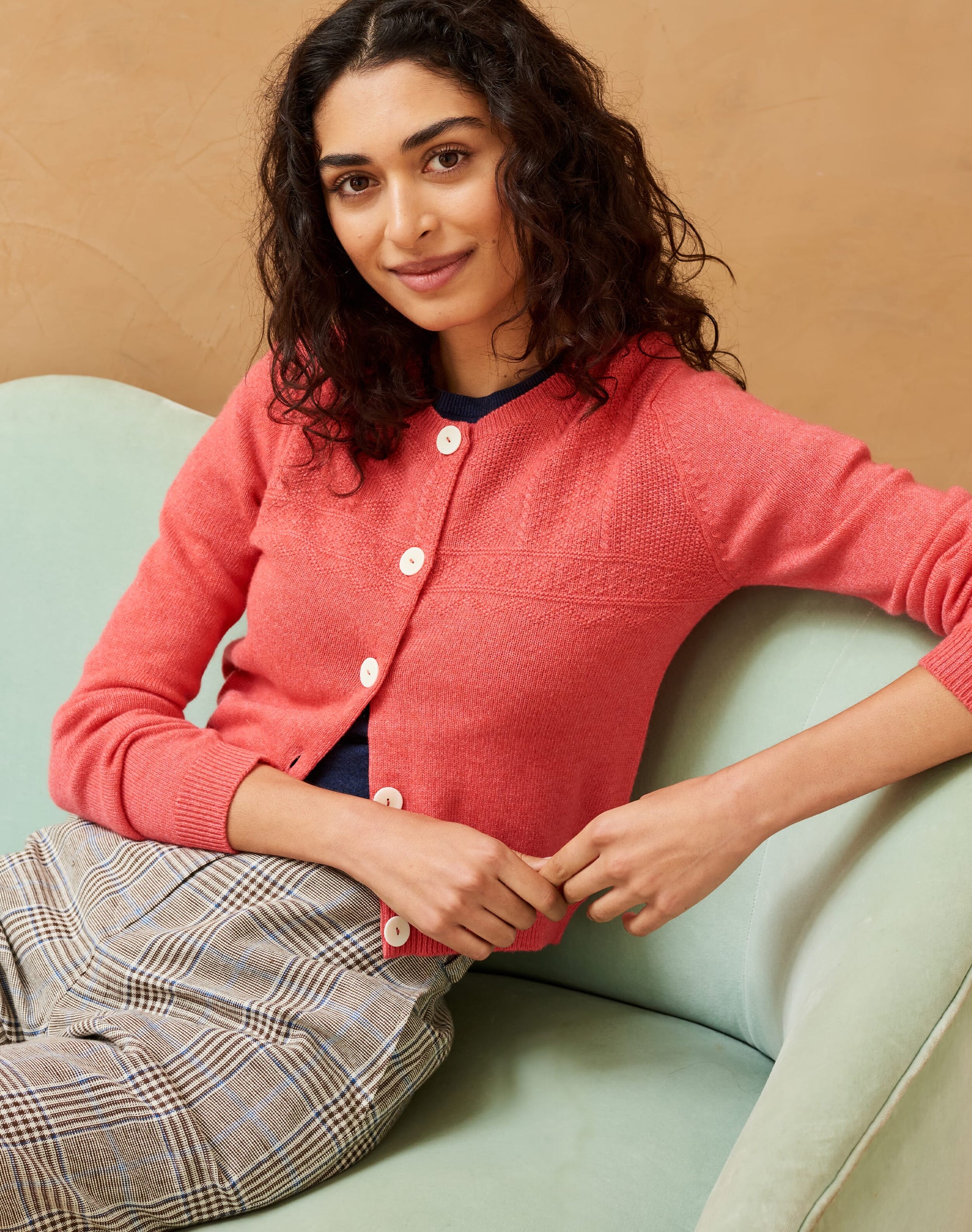 Cashmere Guernsey Cardigan
