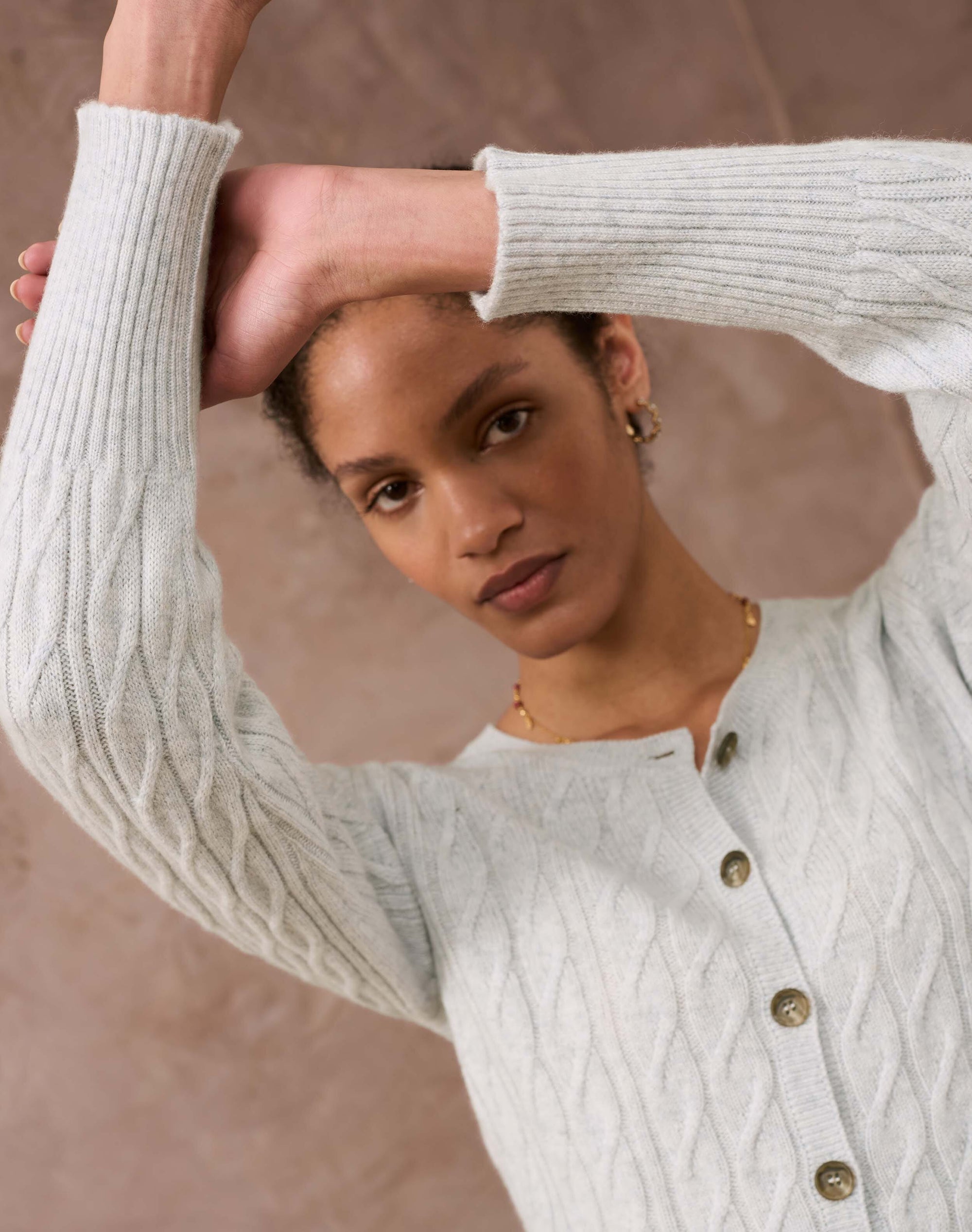 Cashmere Cable Cardigan