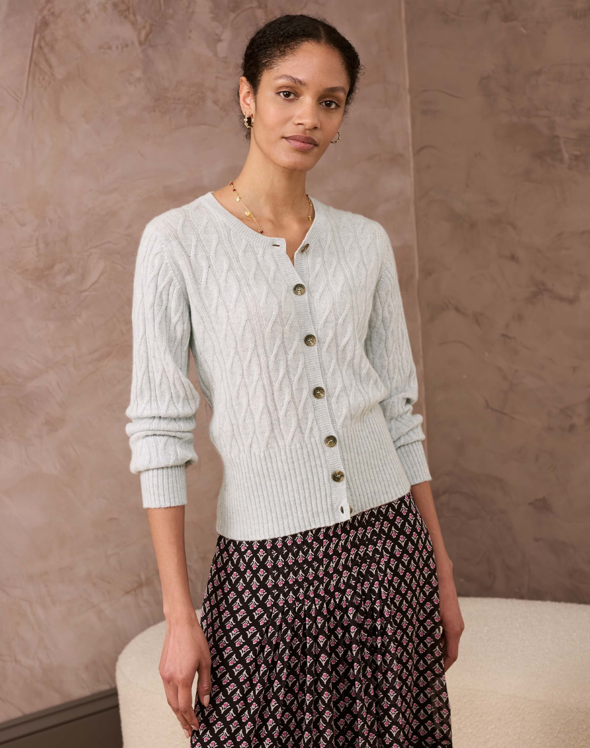 Cashmere Cable Cardigan