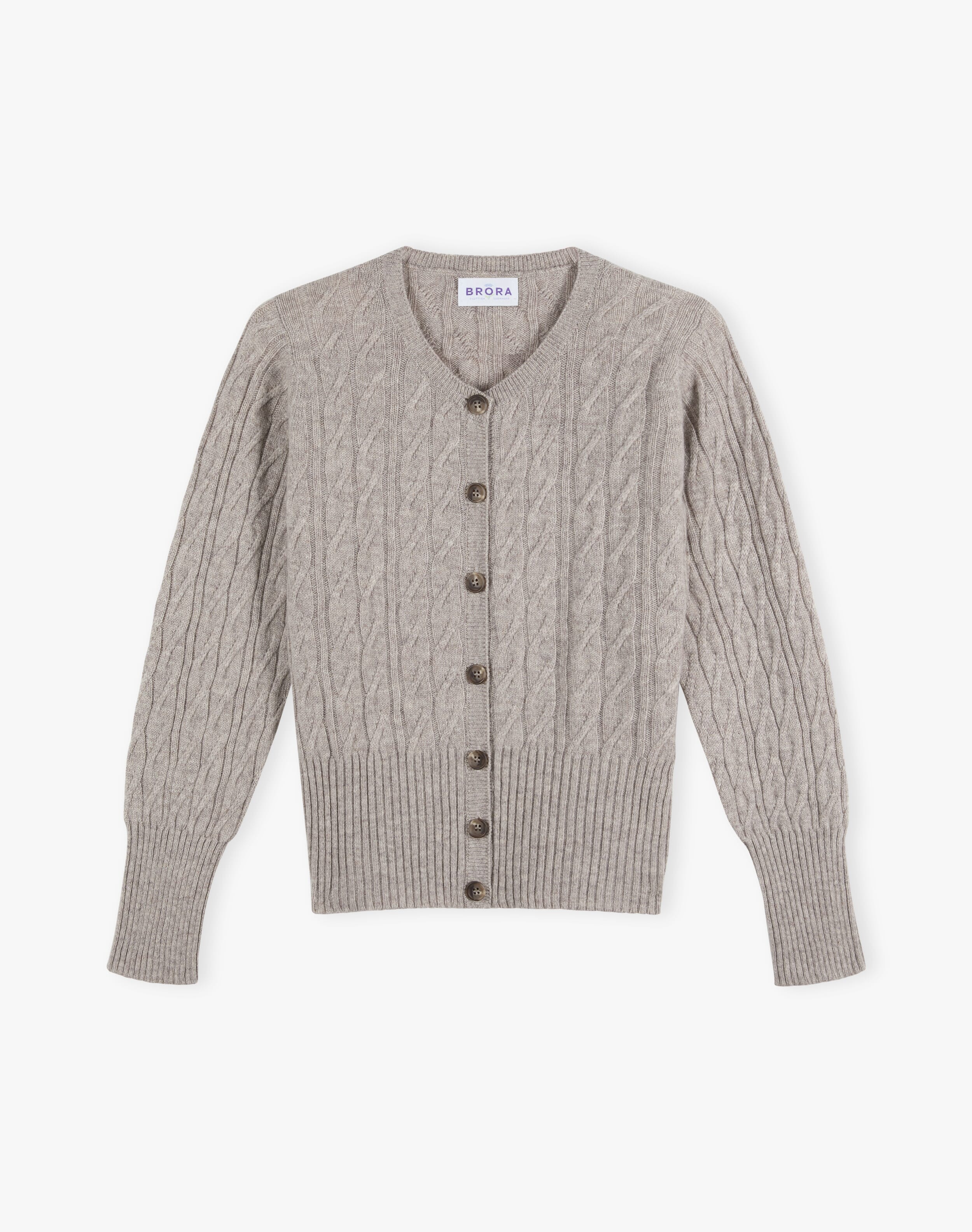 Cashmere Cable Cardigan