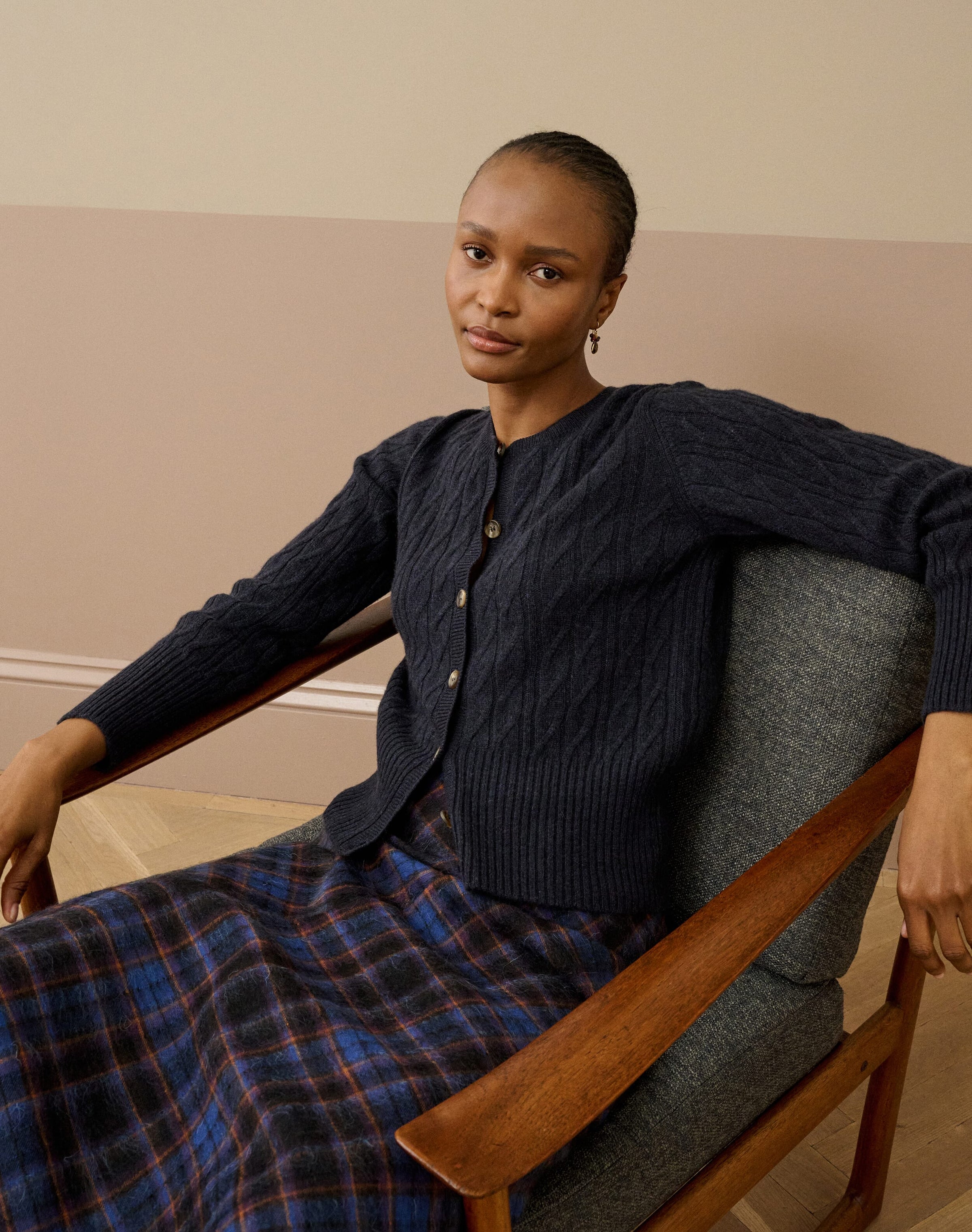 Cashmere Cable Cardigan
