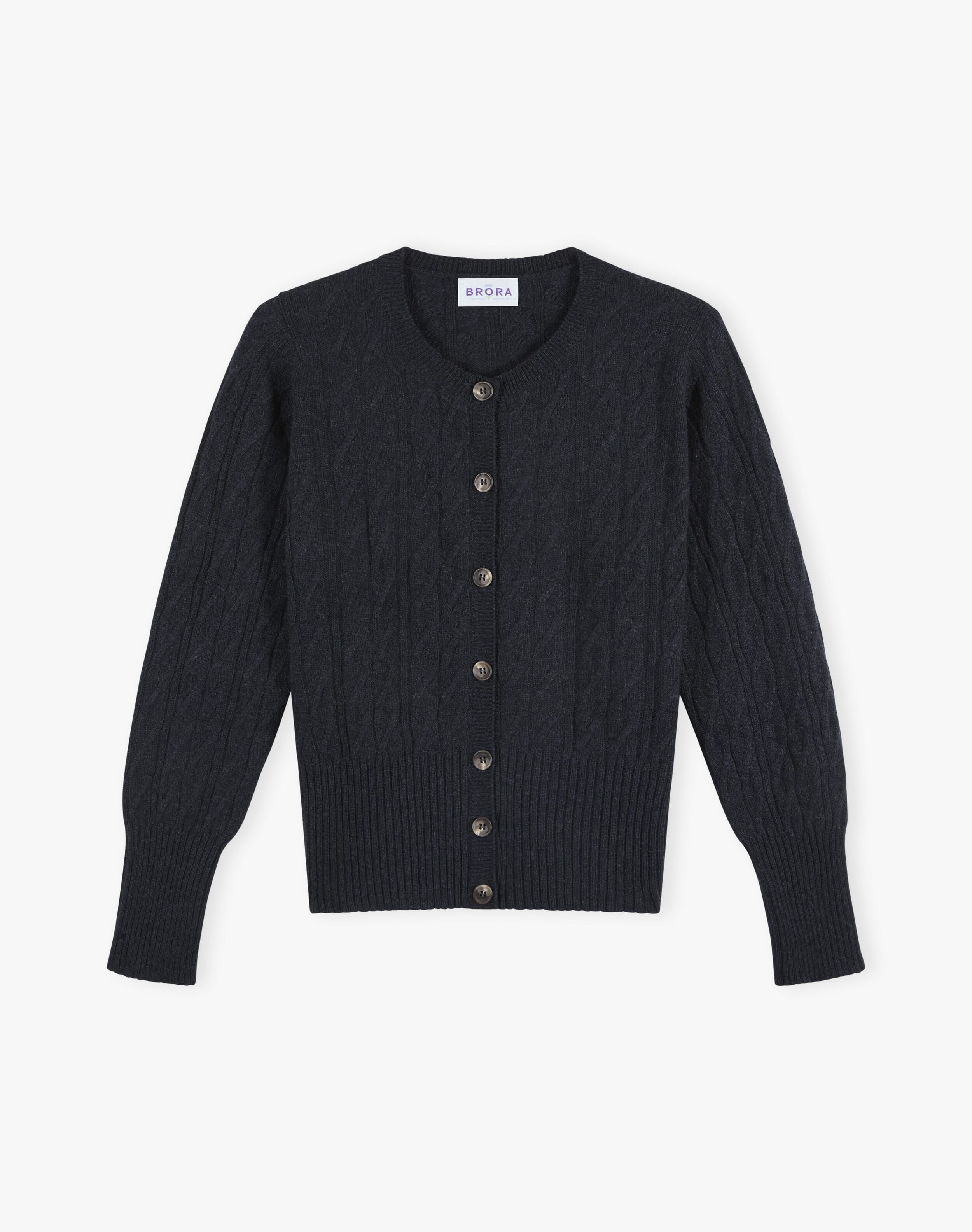 Cashmere Cable Cardigan