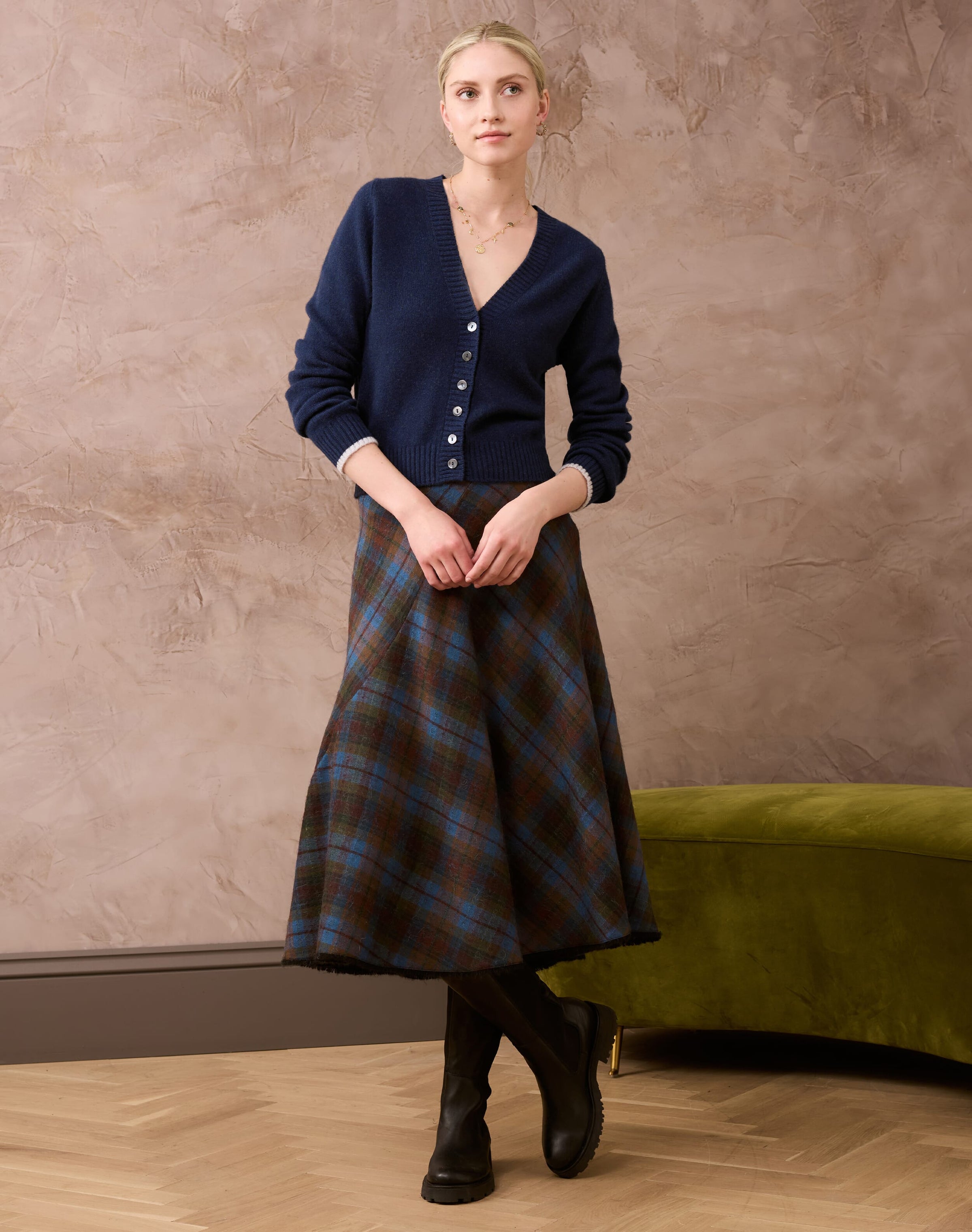 Cashmere V Neck Cardigan