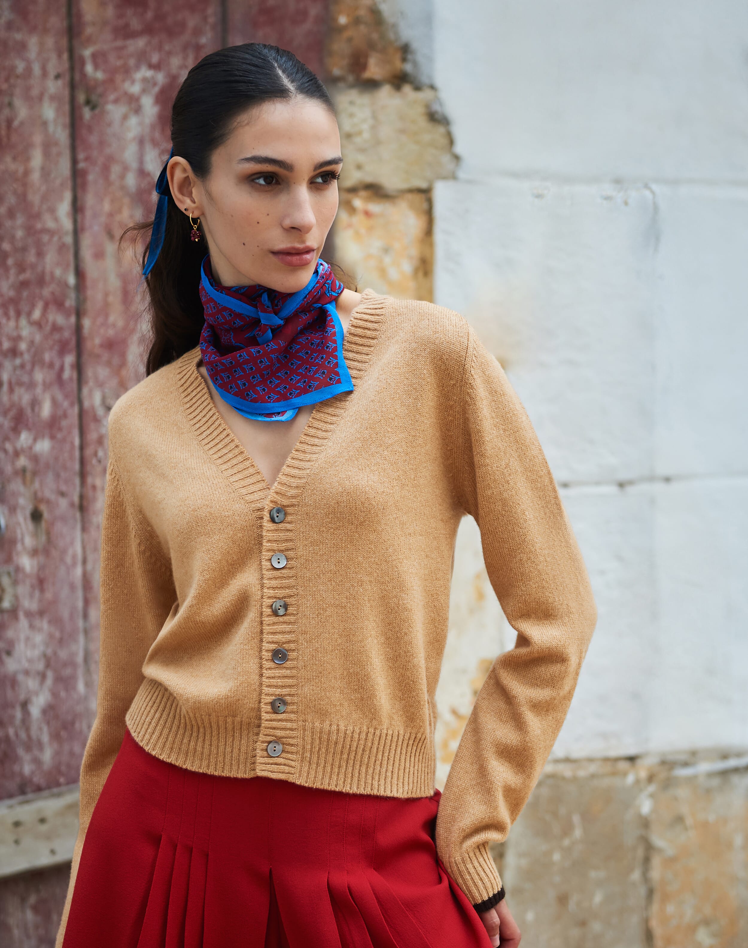Cashmere V Neck Cardigan