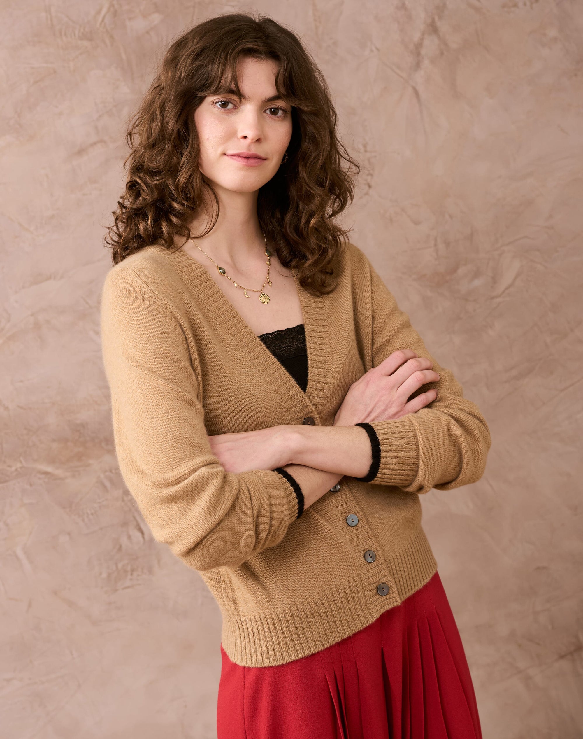 Cashmere V Neck Cardigan