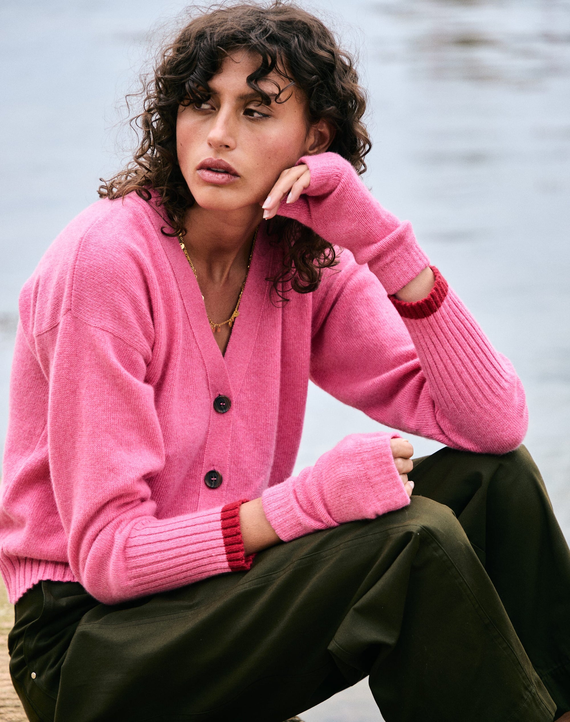 Cashmere V Neck Cardigan