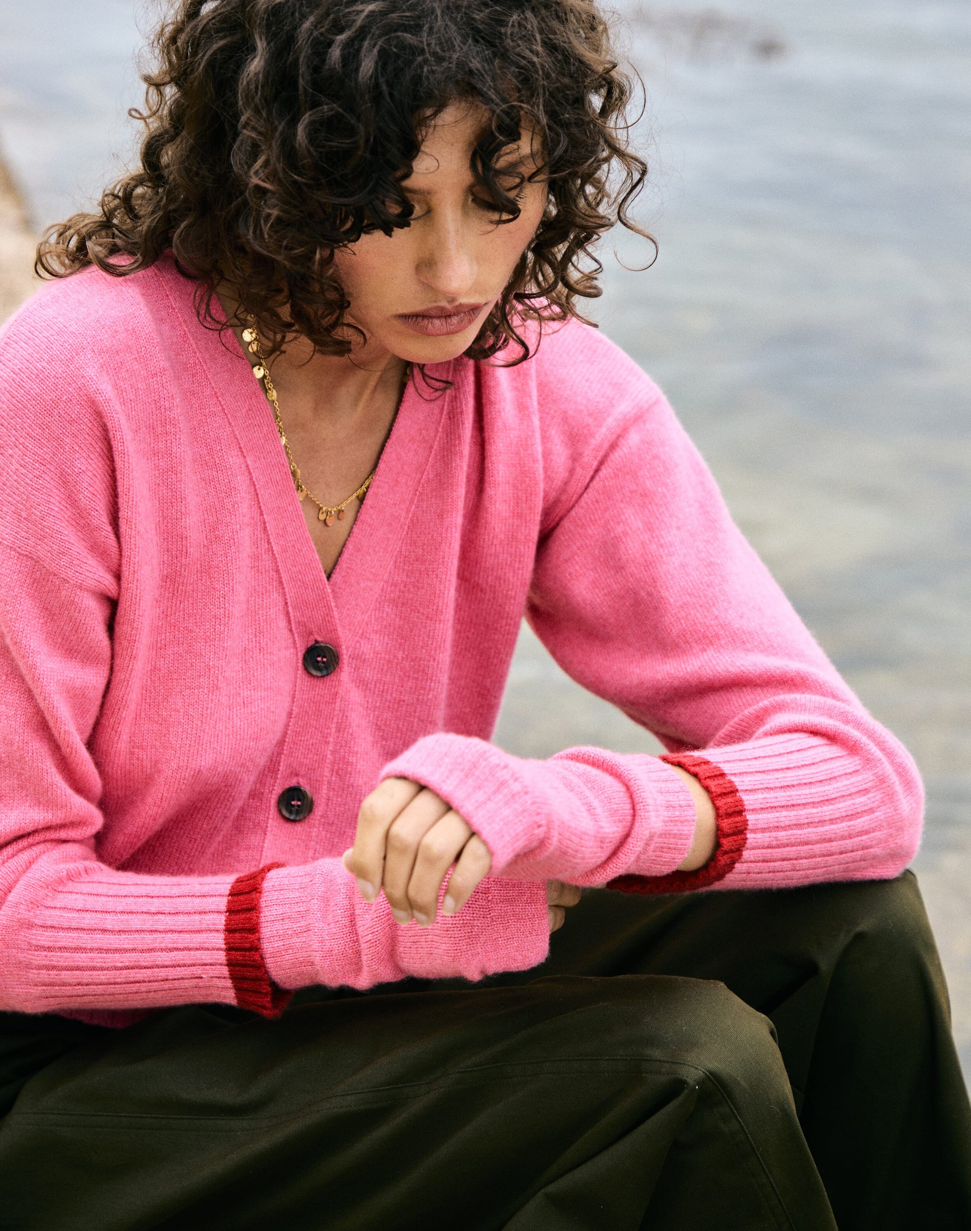 Cashmere V Neck Cardigan