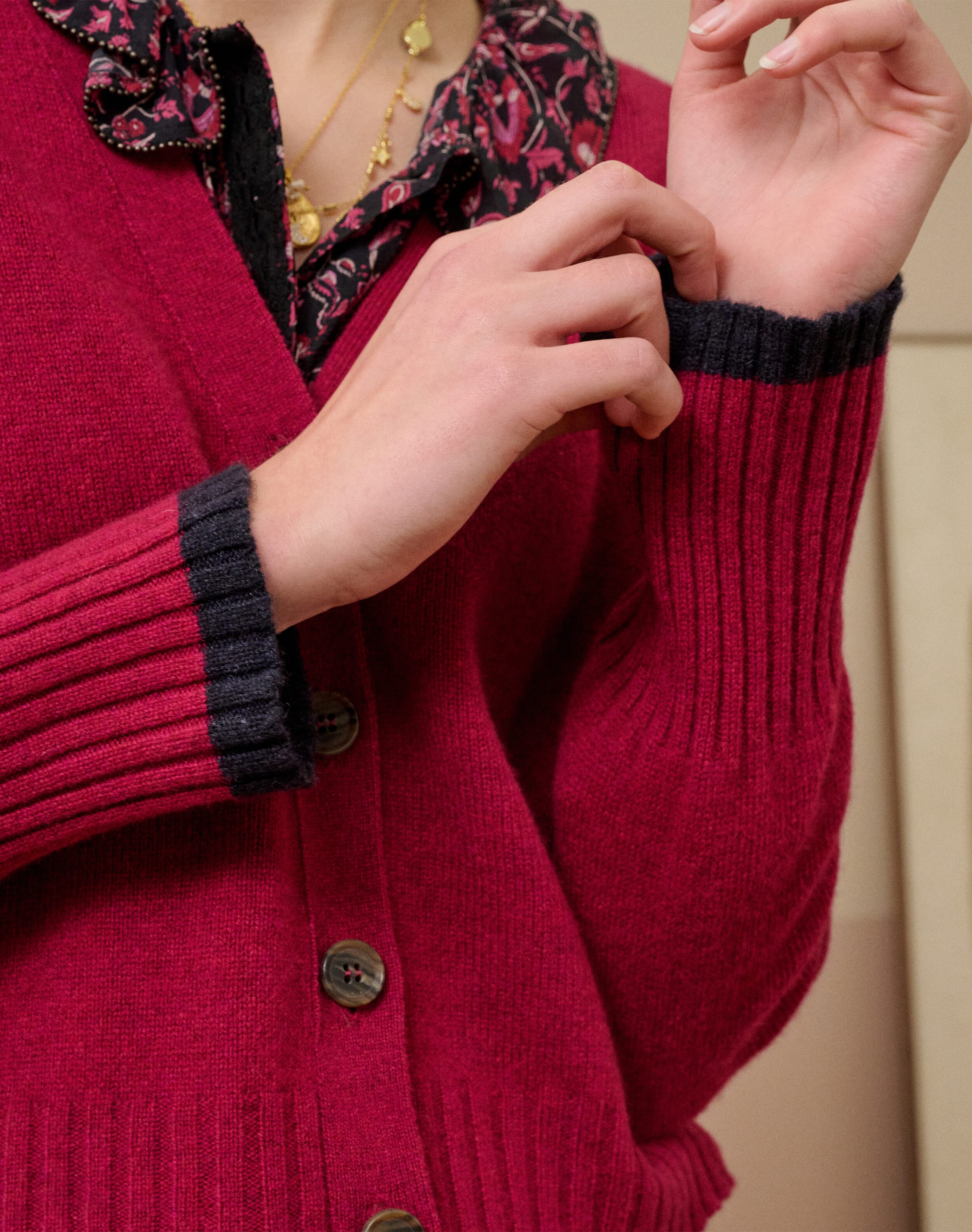 Cashmere V Neck Cardigan