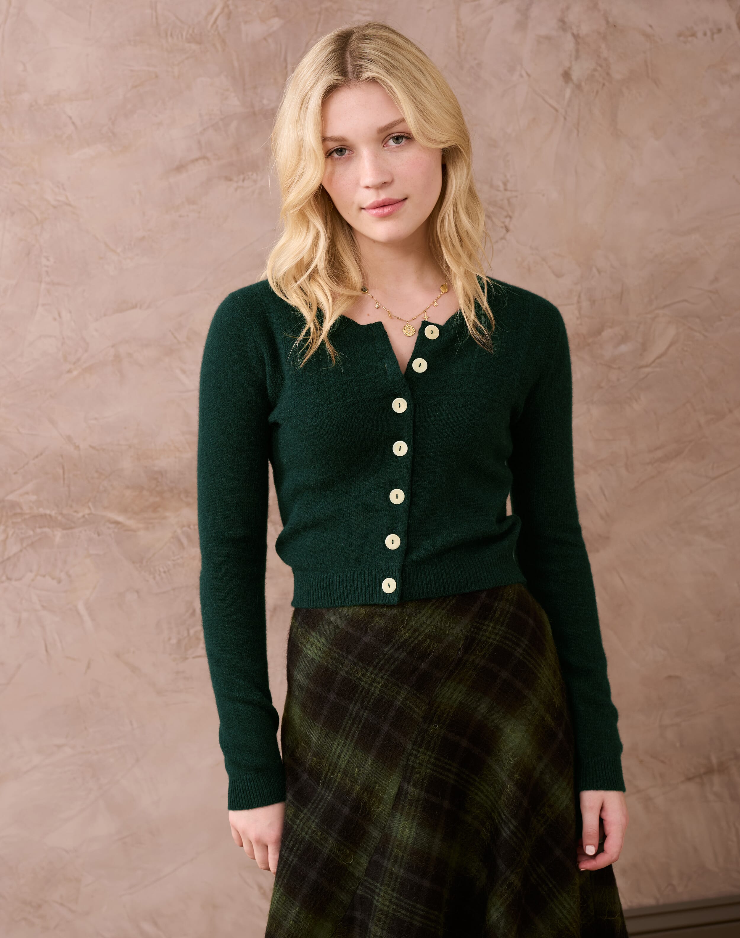 Cashmere Guernsey Cardigan