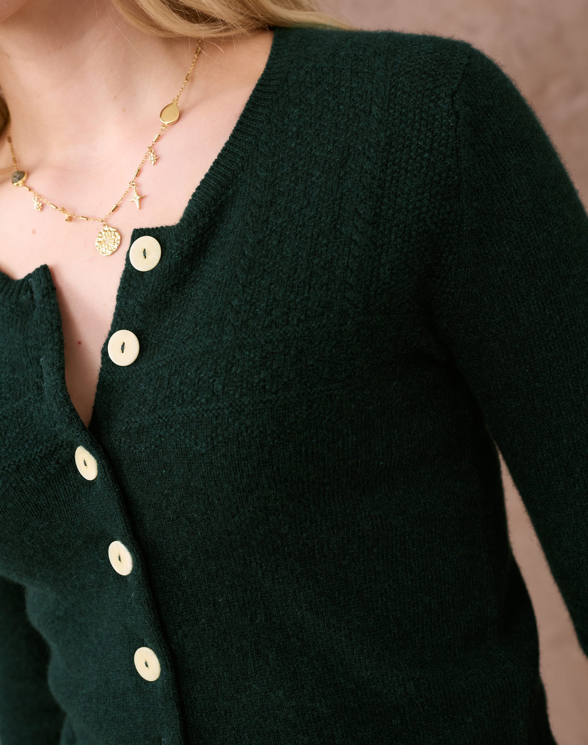 Cashmere Guernsey Cardigan