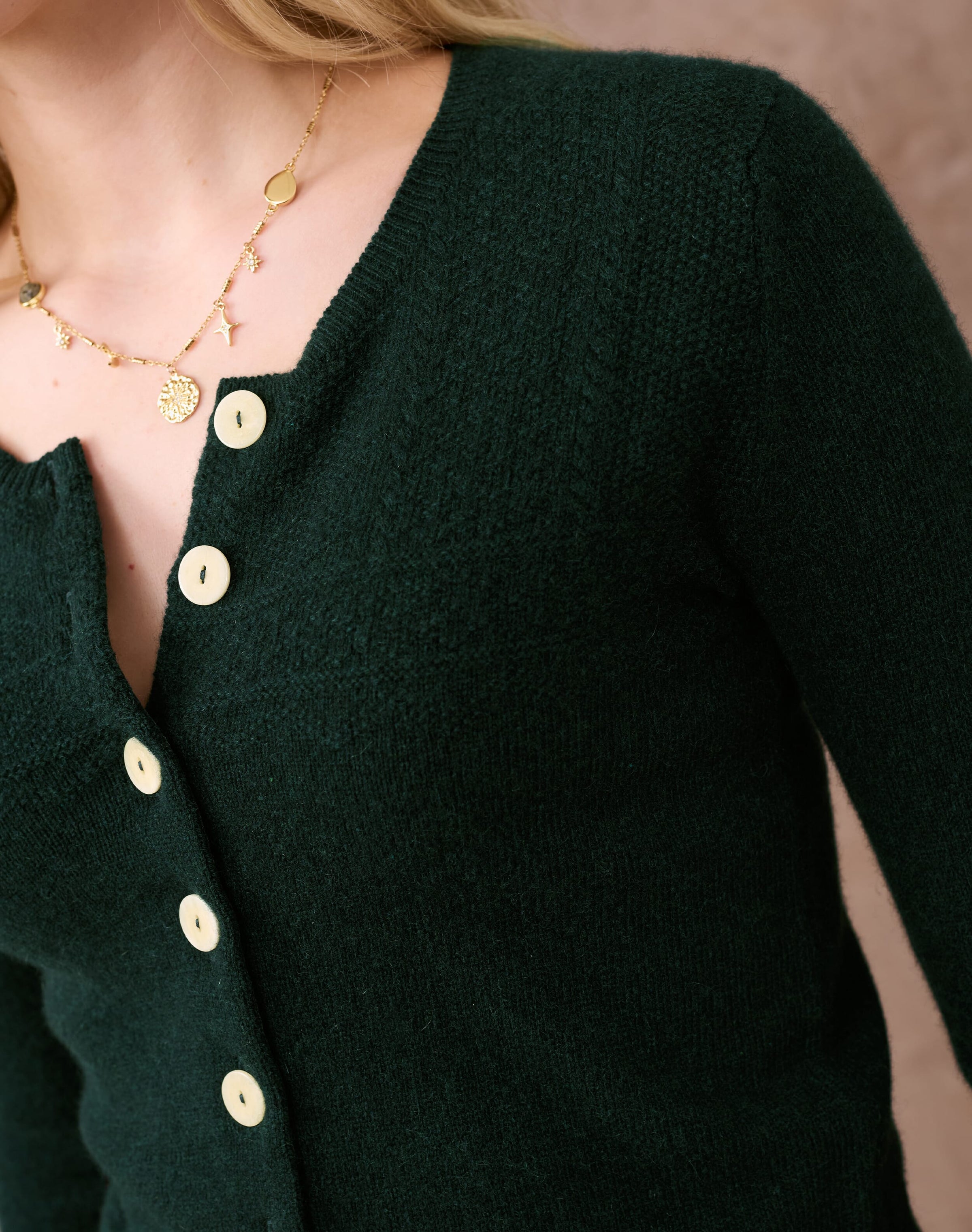 Cashmere Guernsey Cardigan