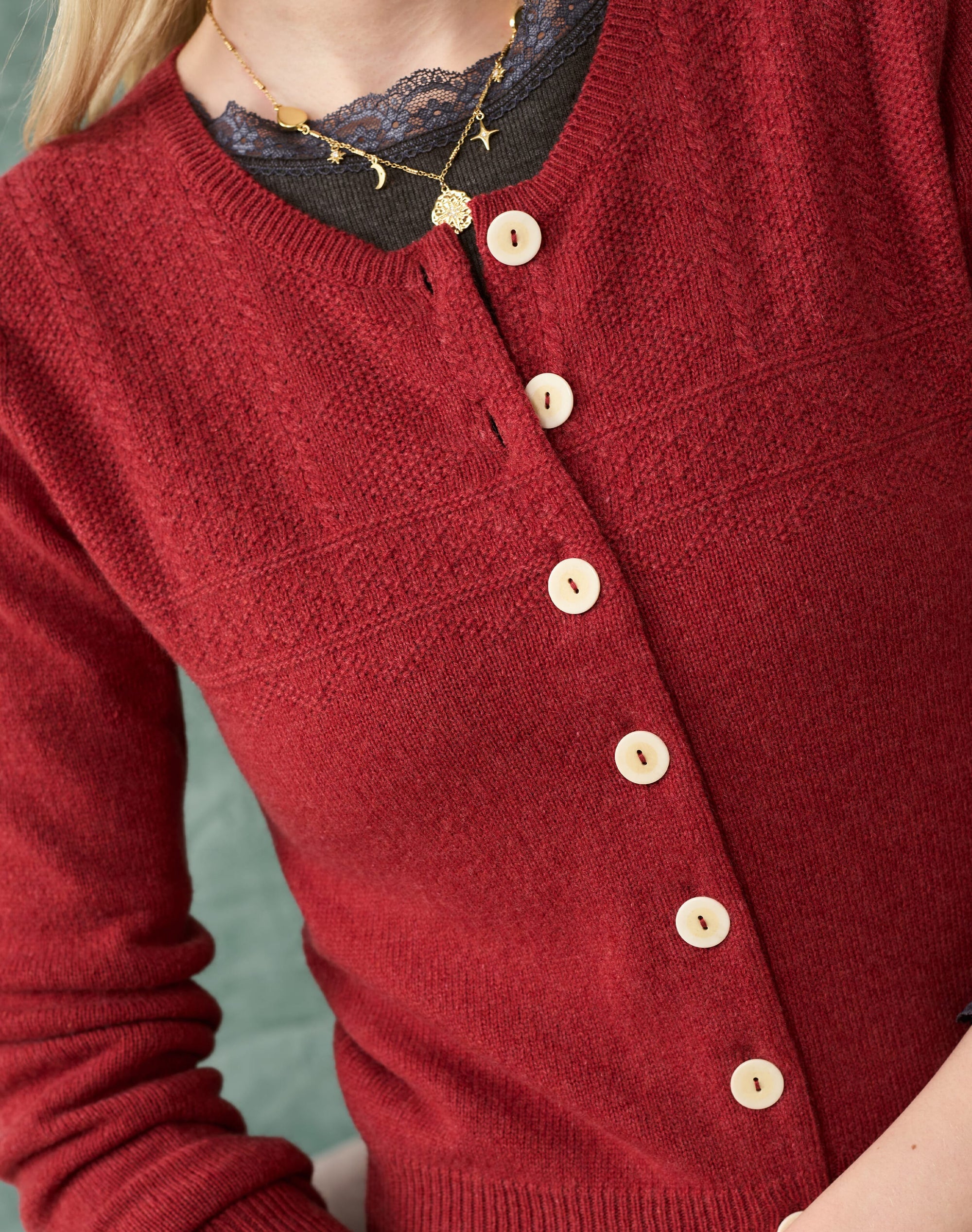 Cashmere Guernsey Cardigan