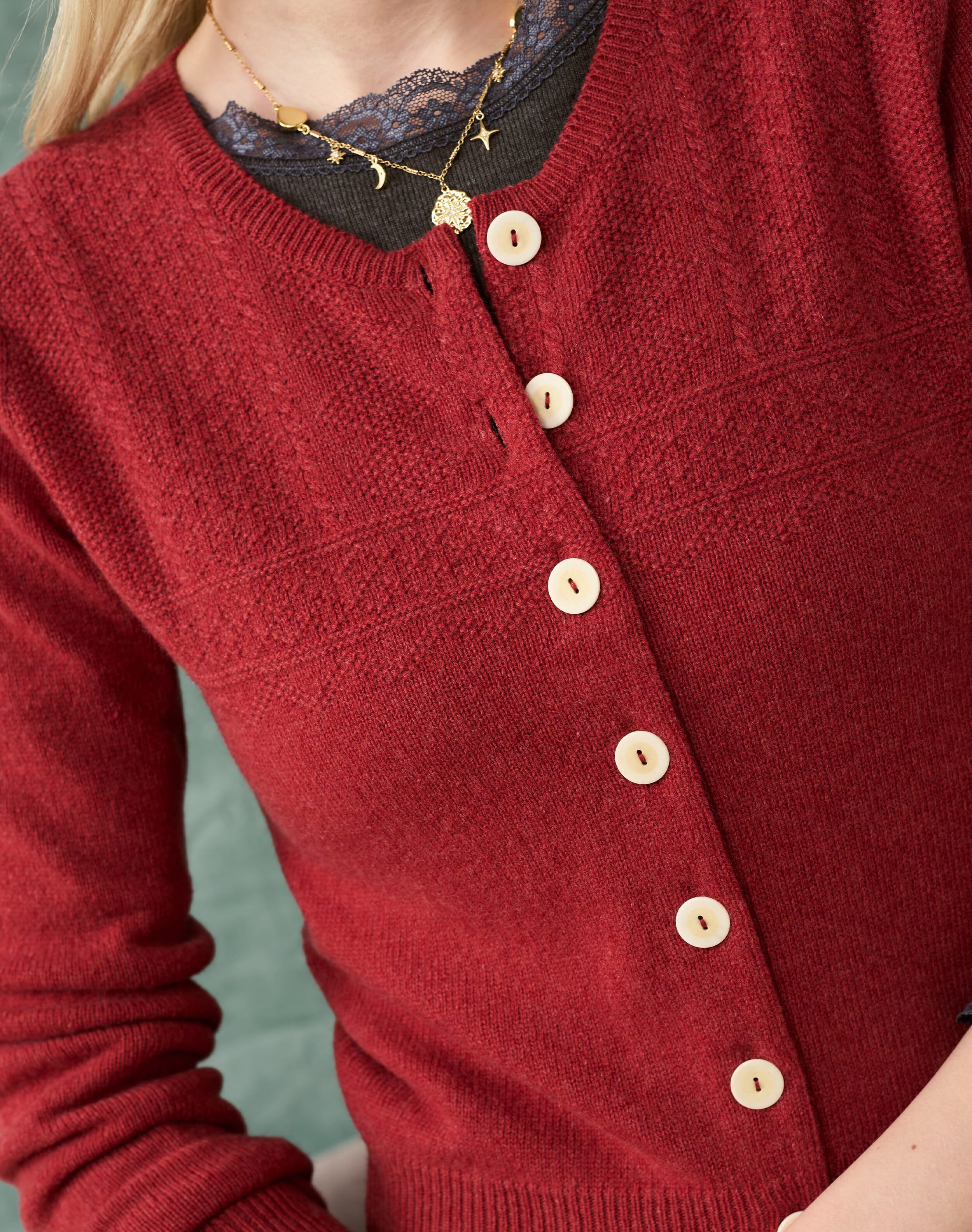 Cashmere Guernsey Cardigan