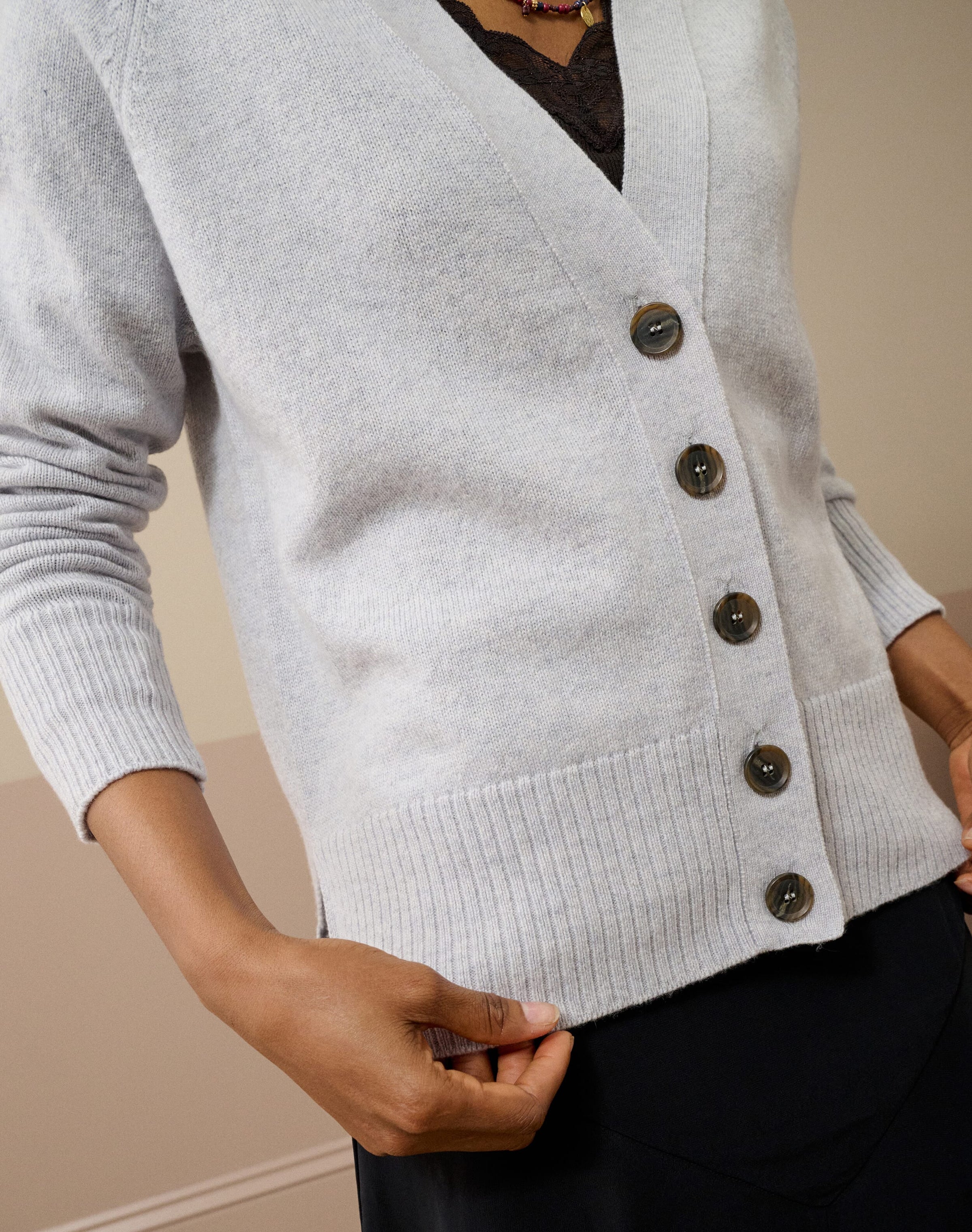 Cashmere Long Line Cardigan