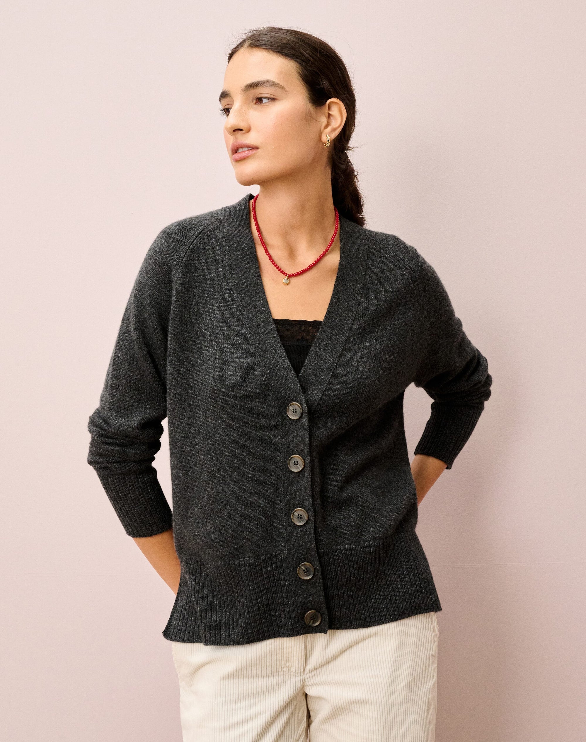 Cashmere Long Line Cardigan