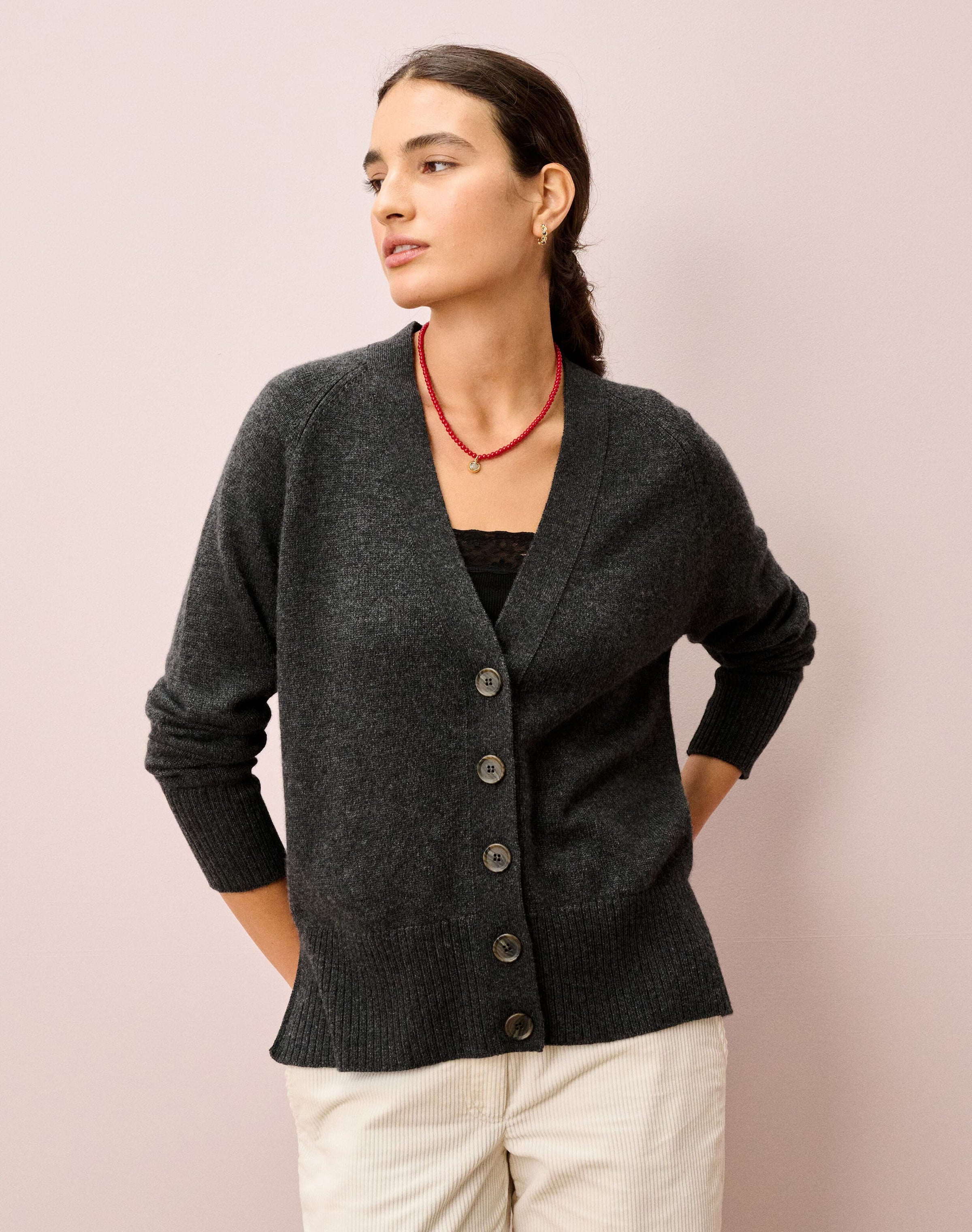 Cashmere Long Line Cardigan