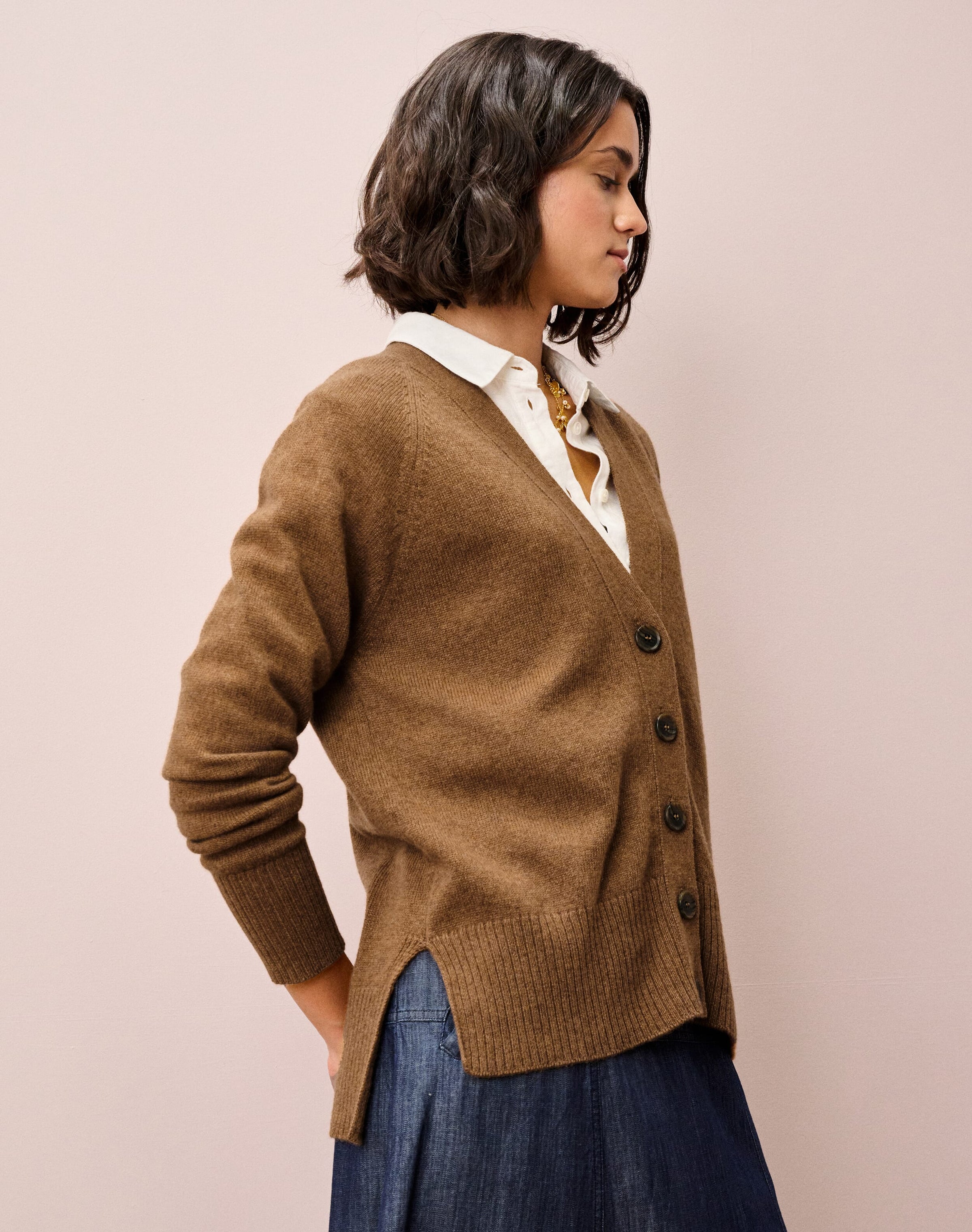 Cashmere Long Line Cardigan