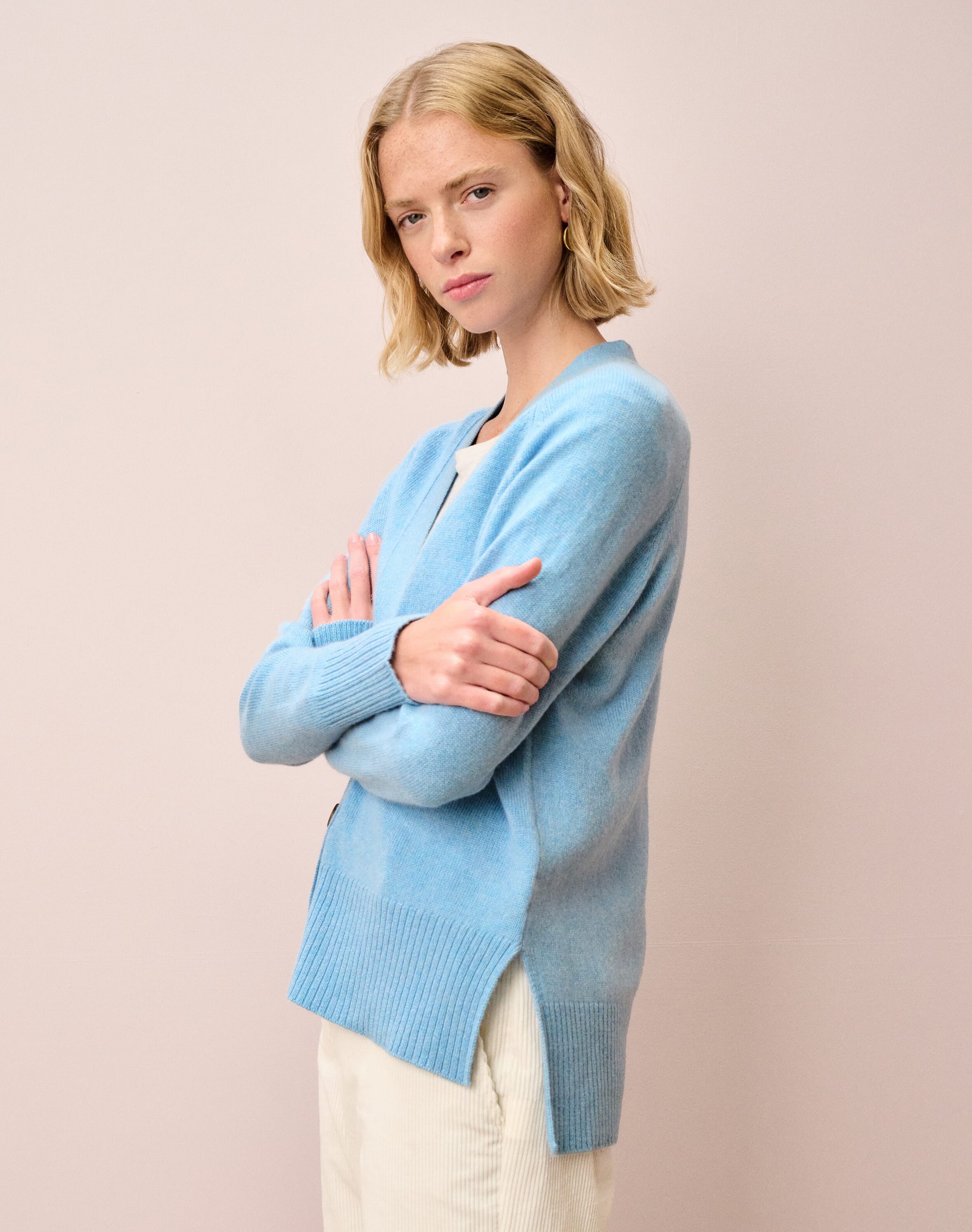 Cashmere Long Line Cardigan