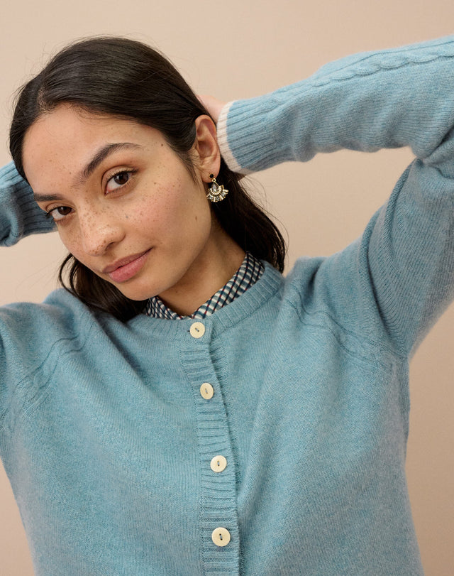 Cashmere Cable Cardigan