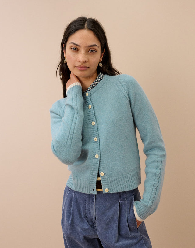 Cashmere Cable Cardigan