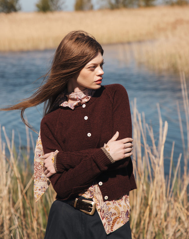 Cashmere Cable Cardigan