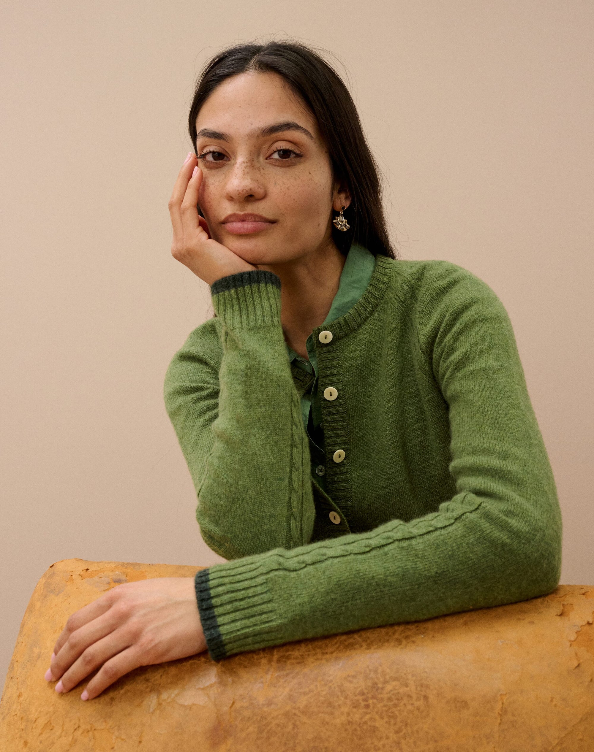 Cashmere Cable Cardigan