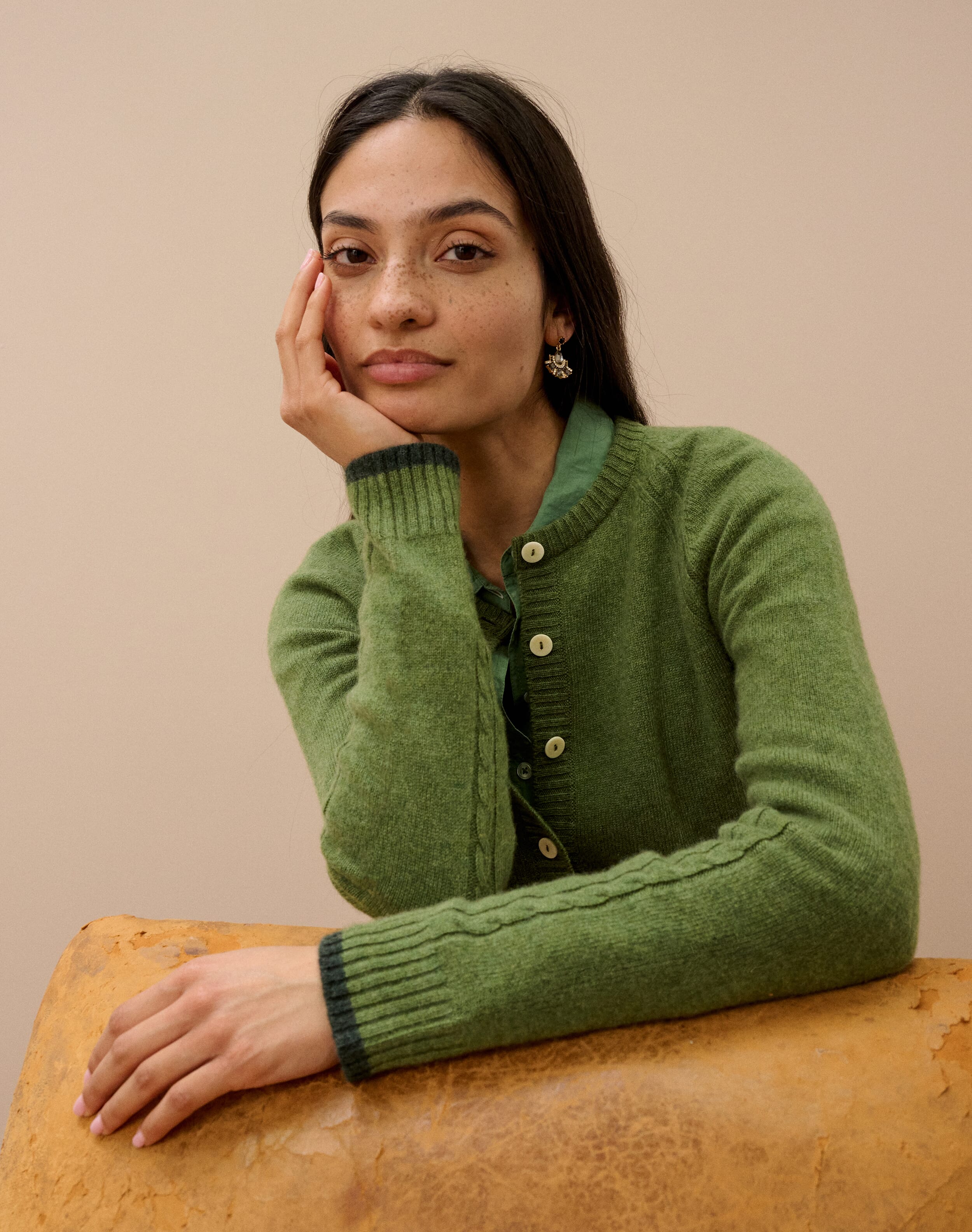 Cashmere Cable Cardigan