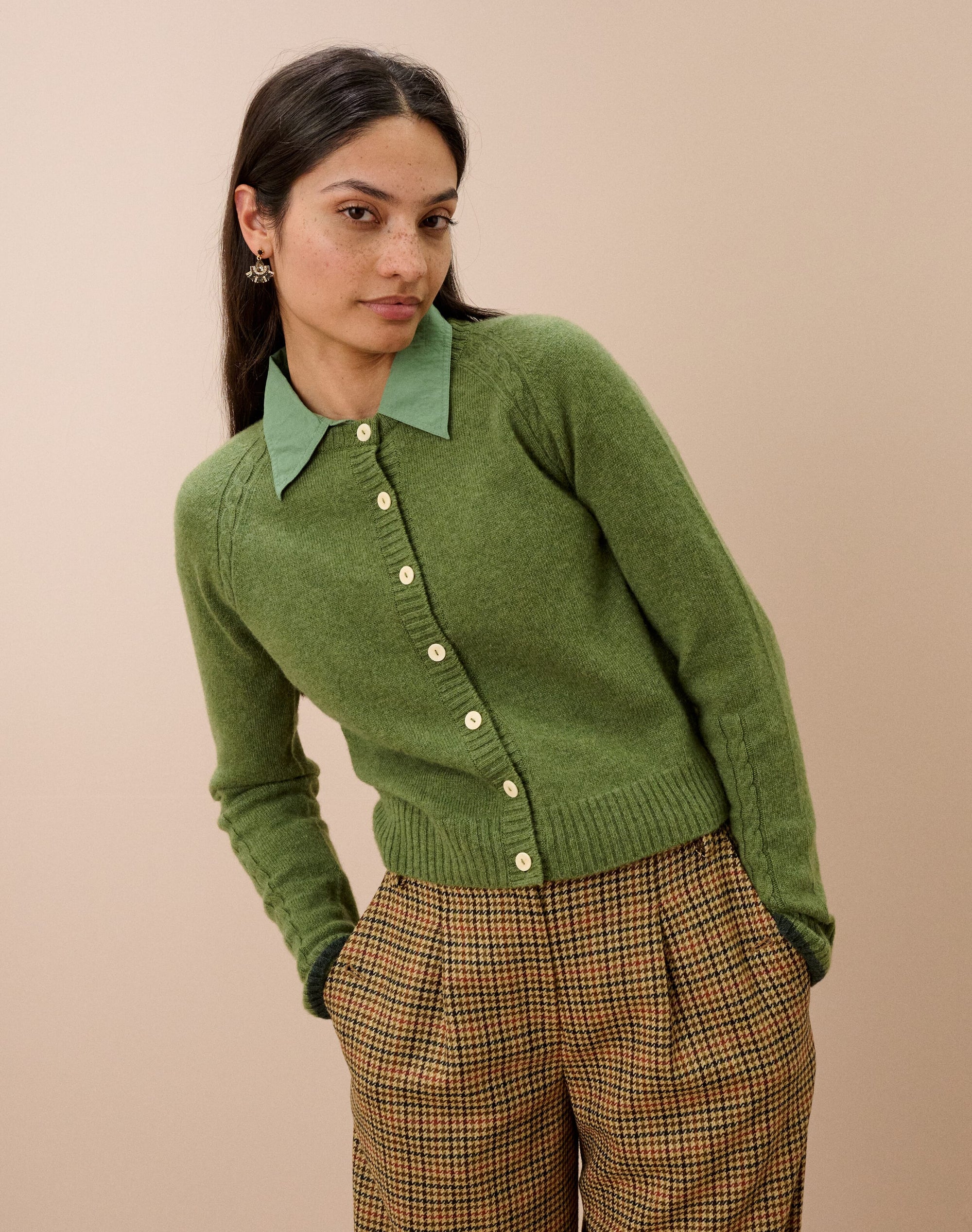 Cashmere Cable Cardigan