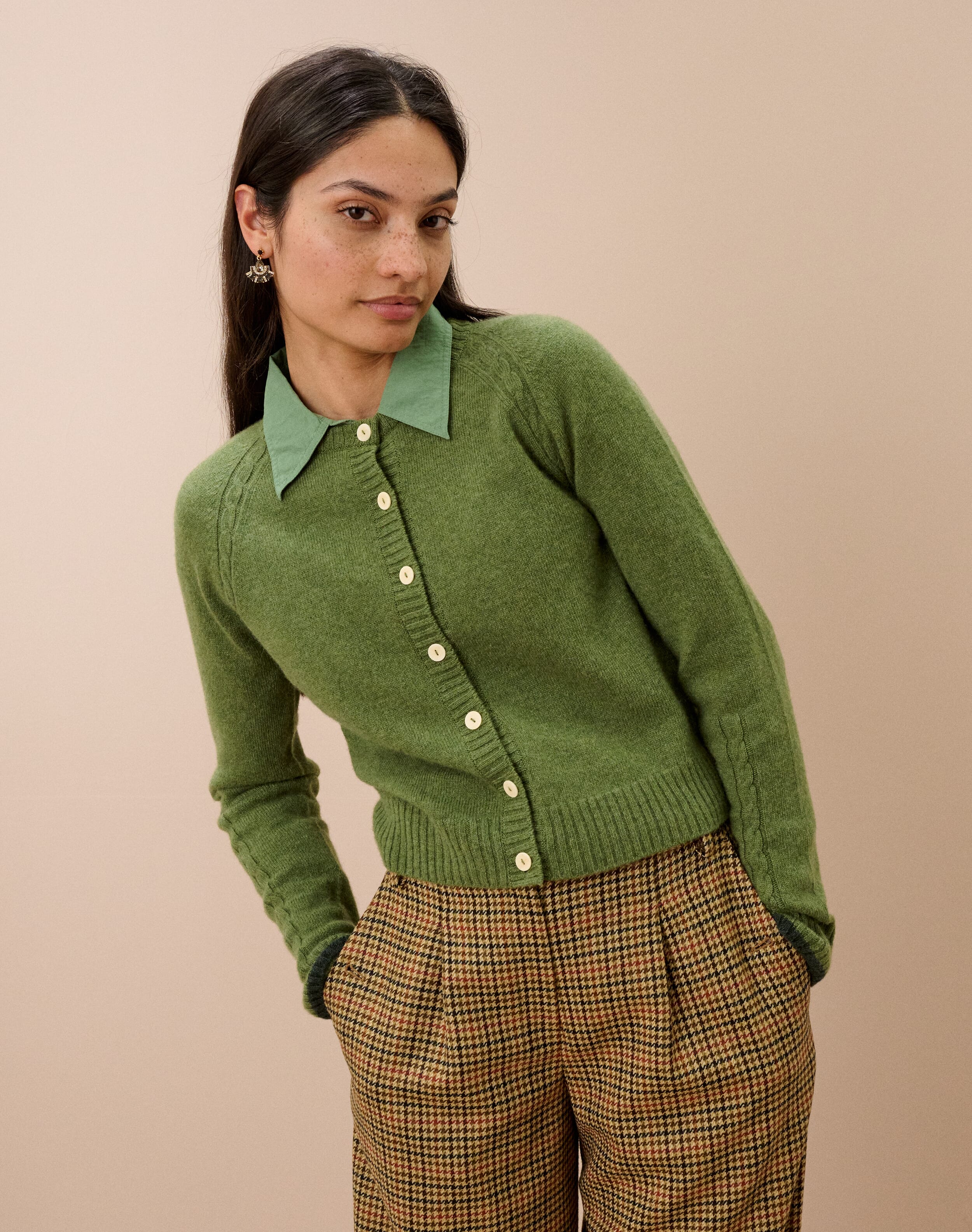 Cashmere Cable Cardigan