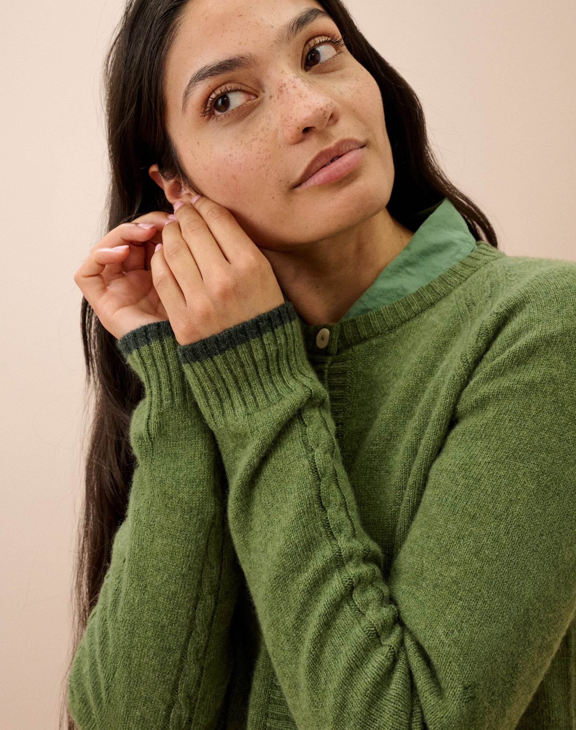 Cashmere Cable Cardigan