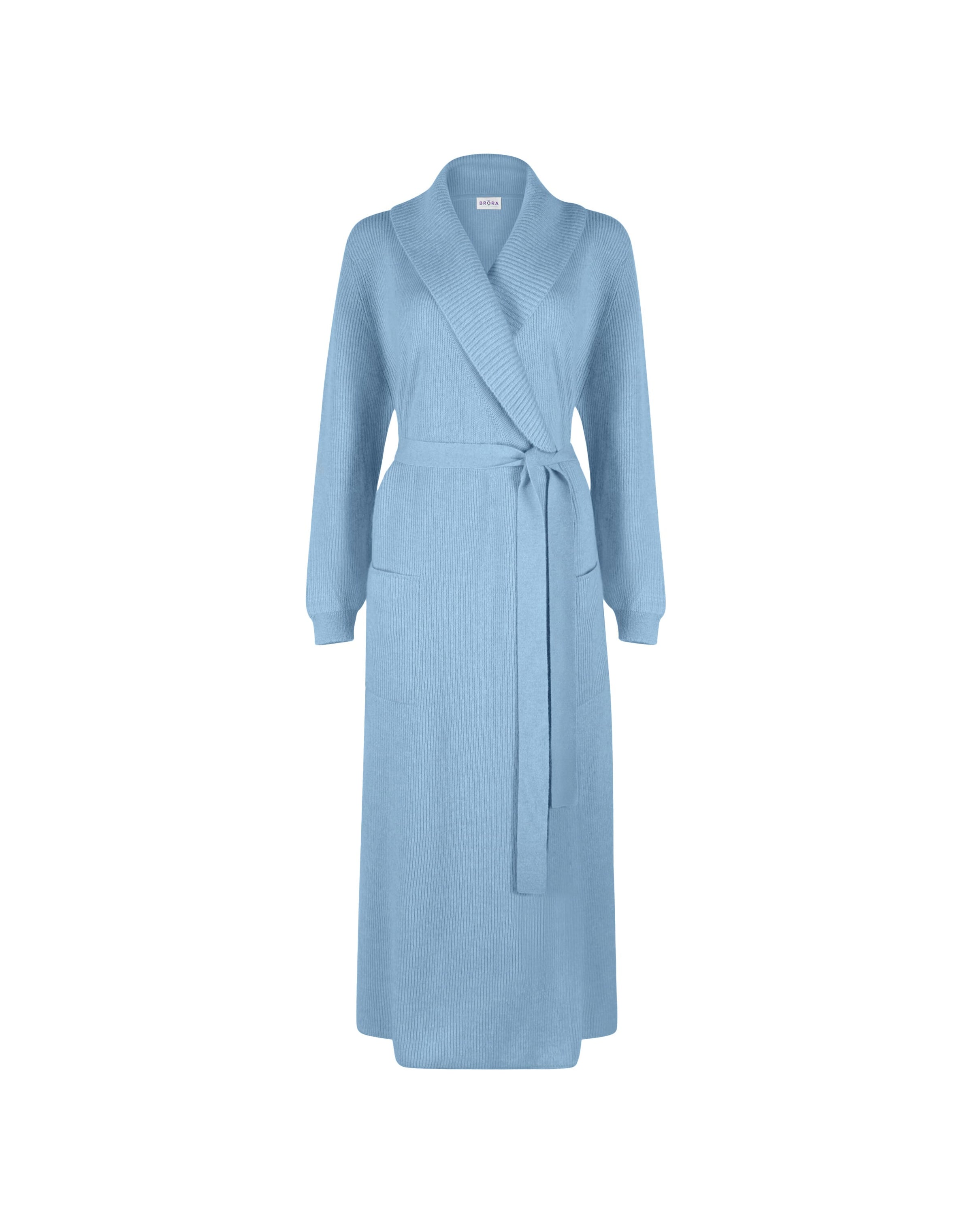 Cashmere Ribbed Dressing Gown