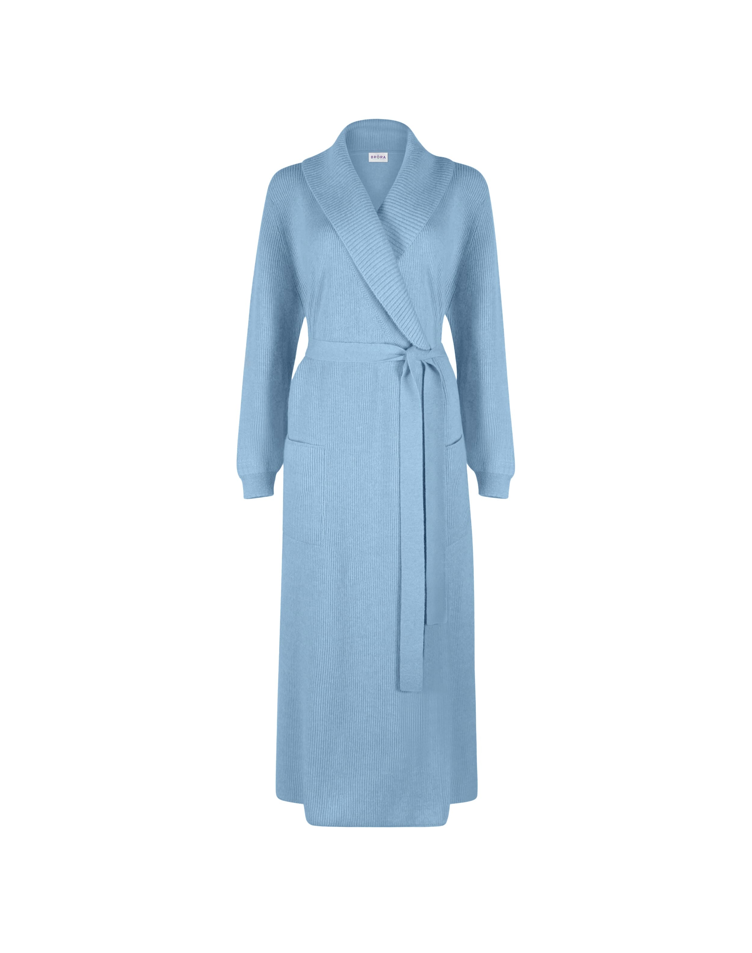 Cashmere Ribbed Dressing Gown
