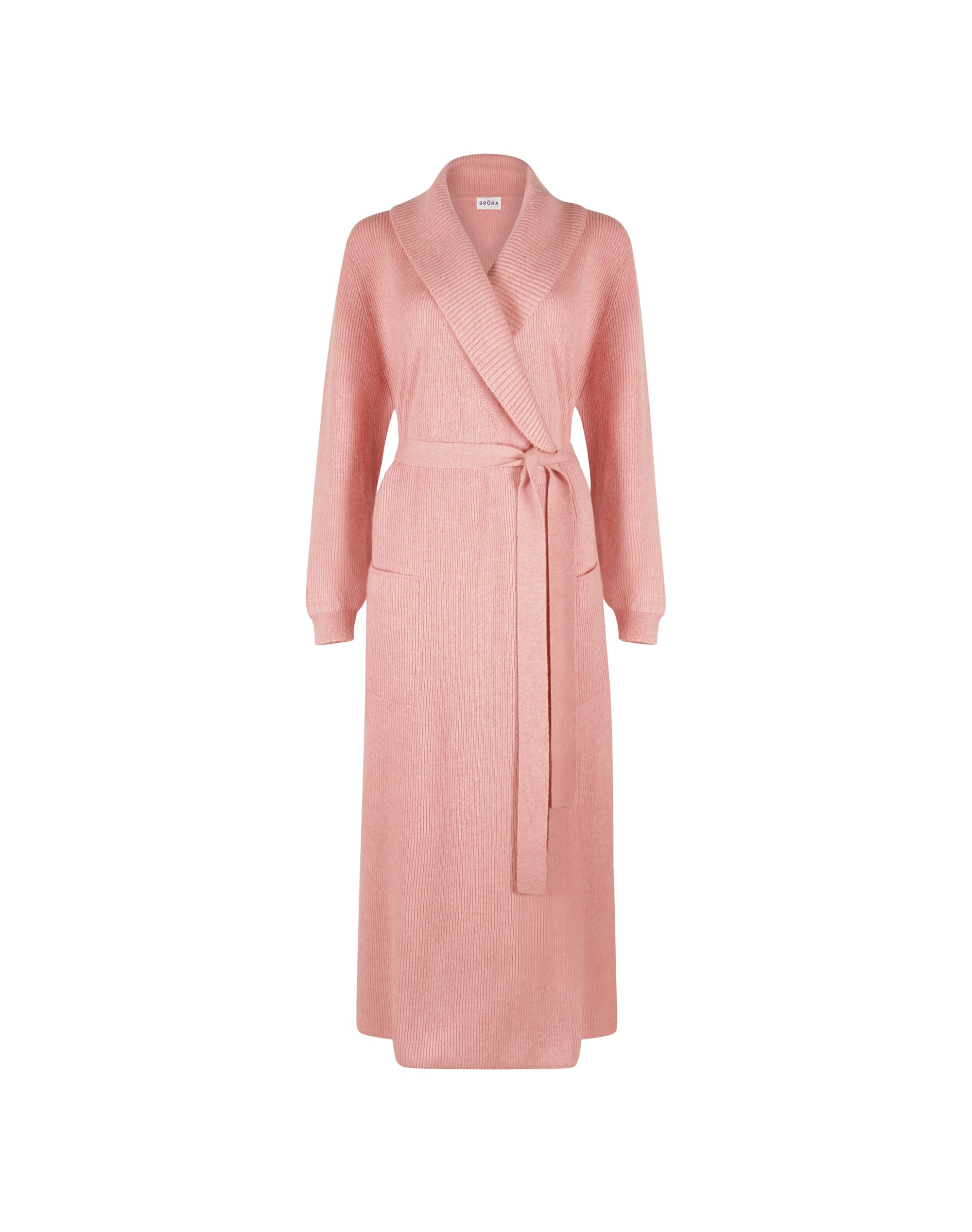 Cashmere Ribbed Dressing Gown