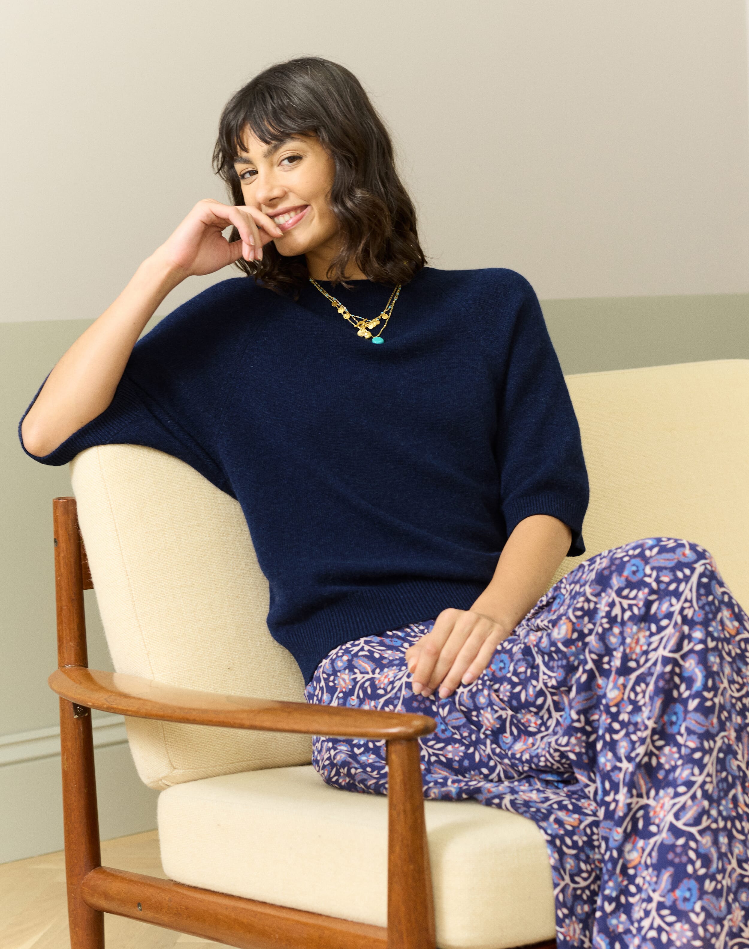 Cashmere Slouchy T-Shirt