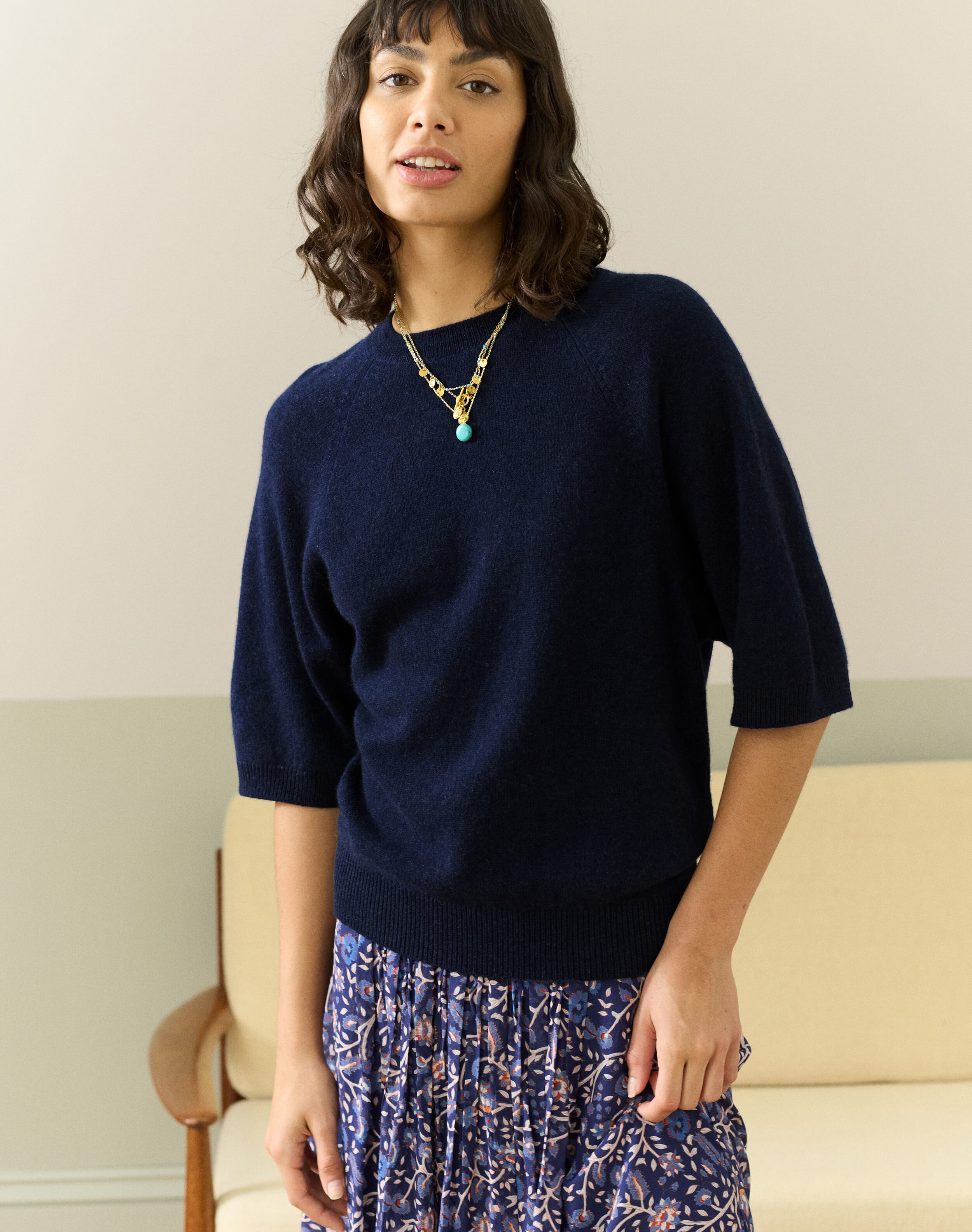 Cashmere Slouchy T-Shirt