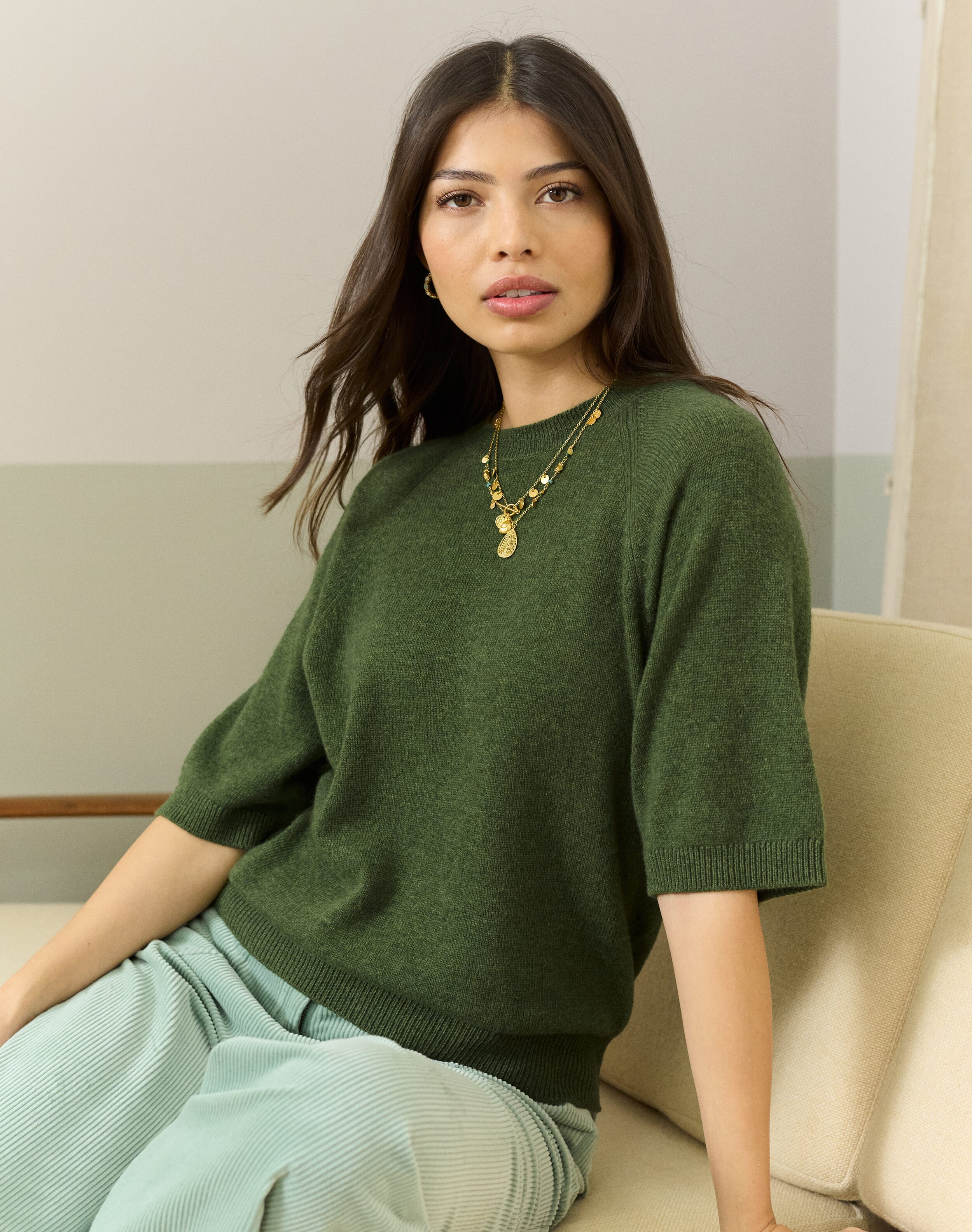 Cashmere Slouchy T-Shirt
