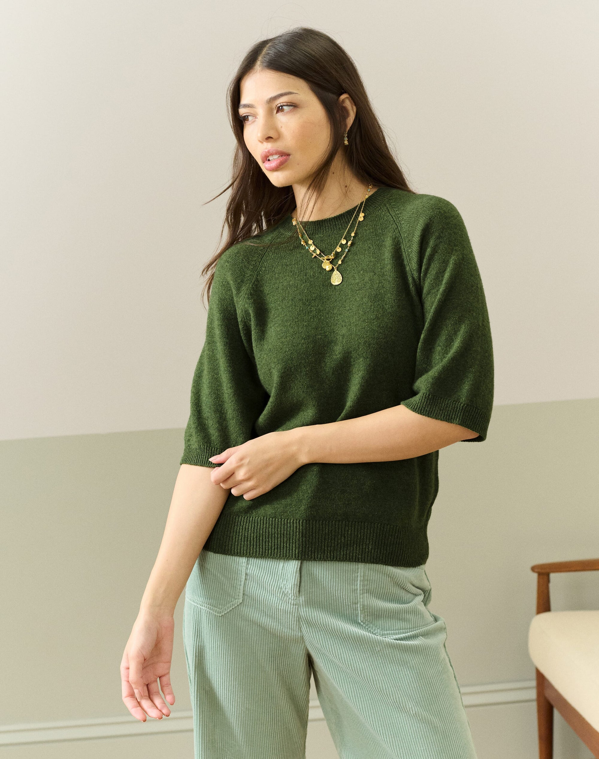 Cashmere Slouchy T-Shirt