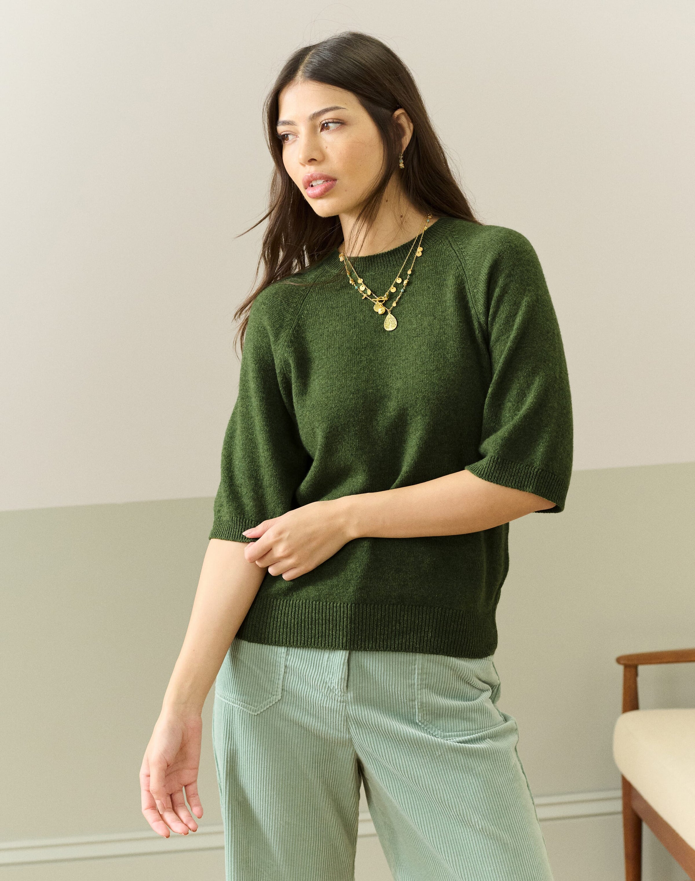 Cashmere Slouchy T-Shirt