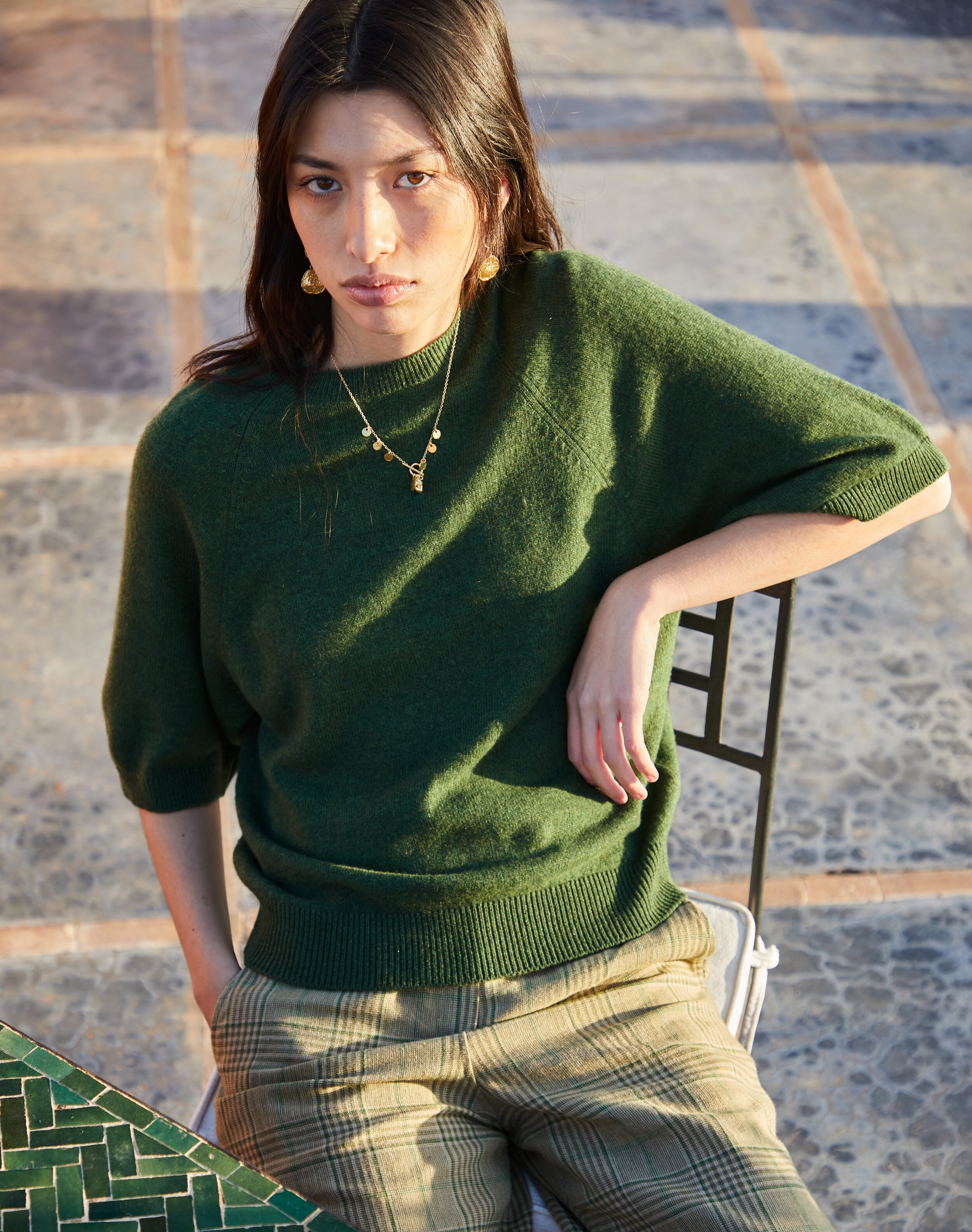 Cashmere Slouchy T-Shirt
