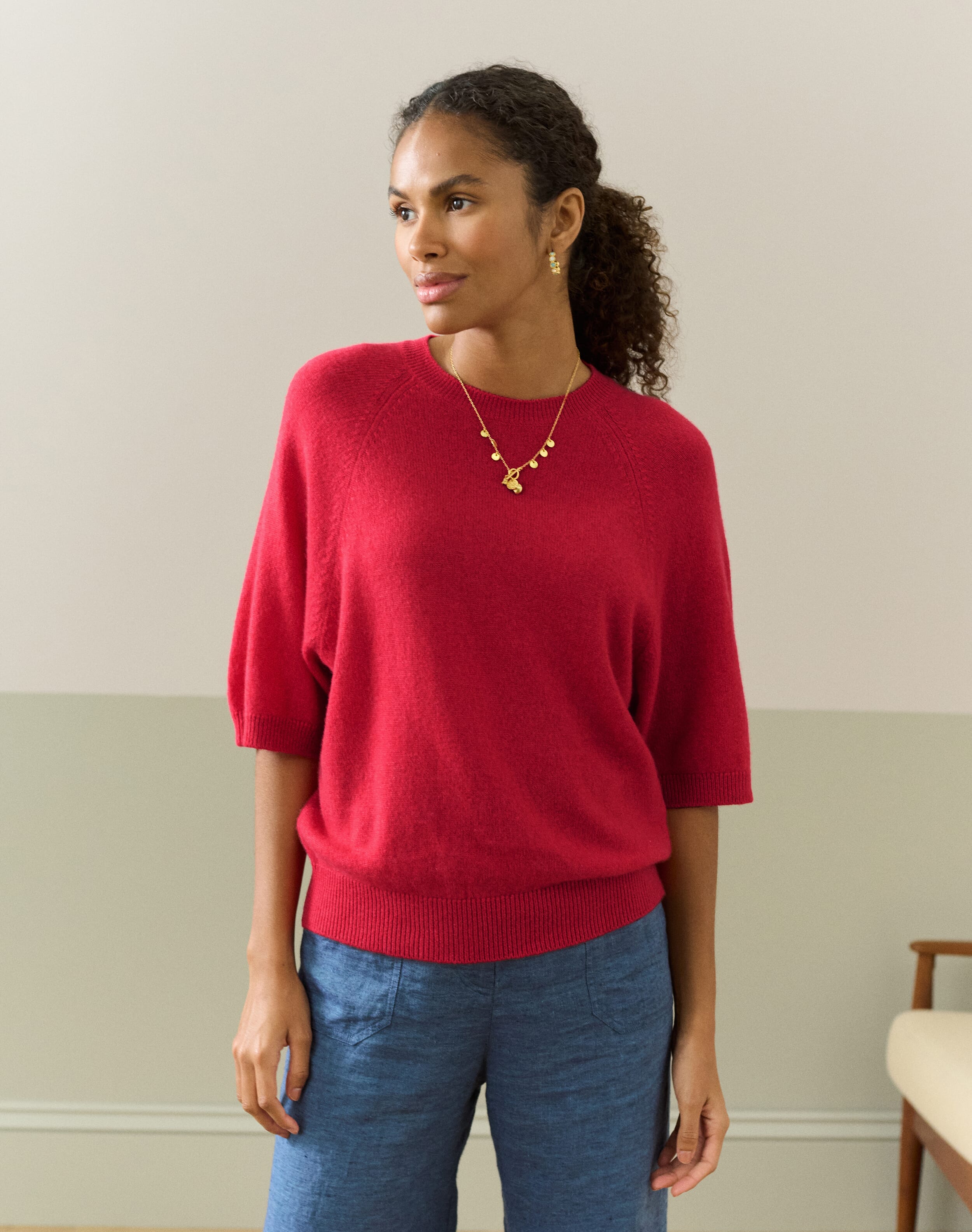 Cashmere Slouchy T-Shirt