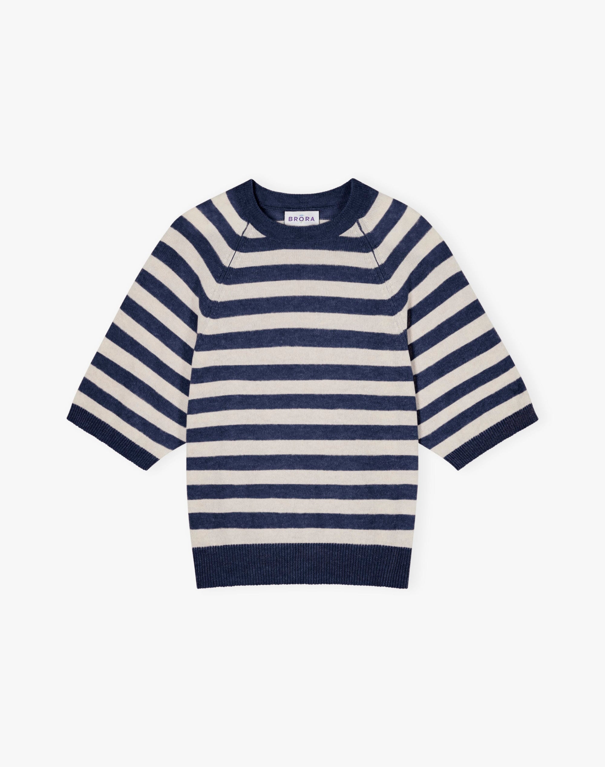 Cashmere Slouchy Breton T-Shirt