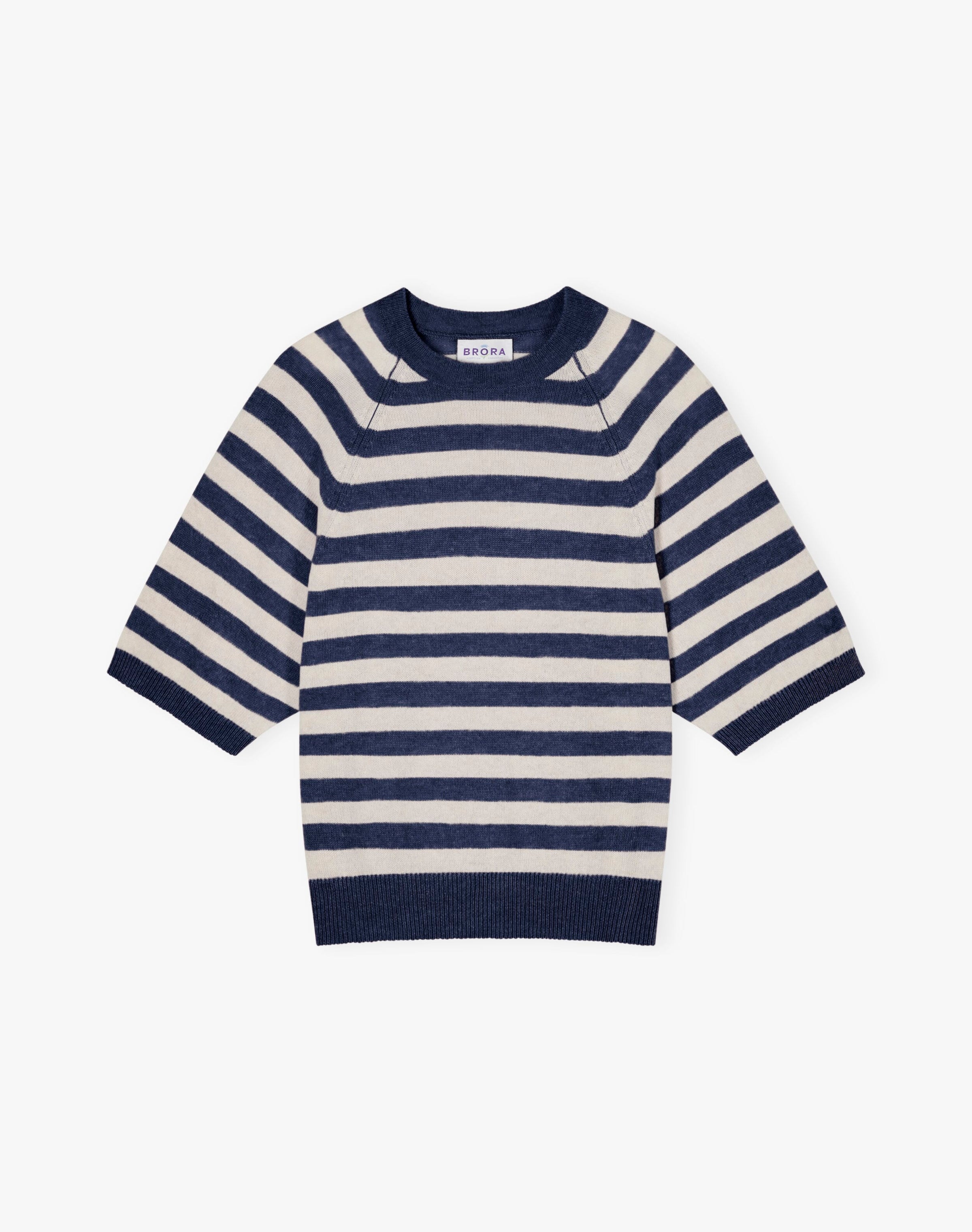 Cashmere Slouchy Breton T-Shirt