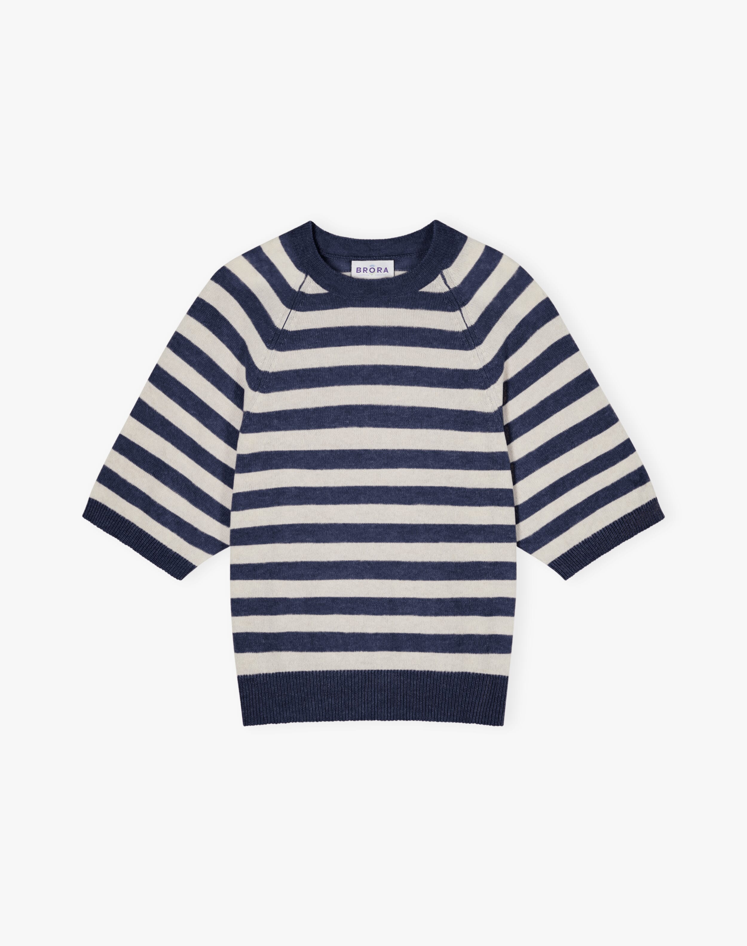 Cashmere Slouchy Breton T-Shirt