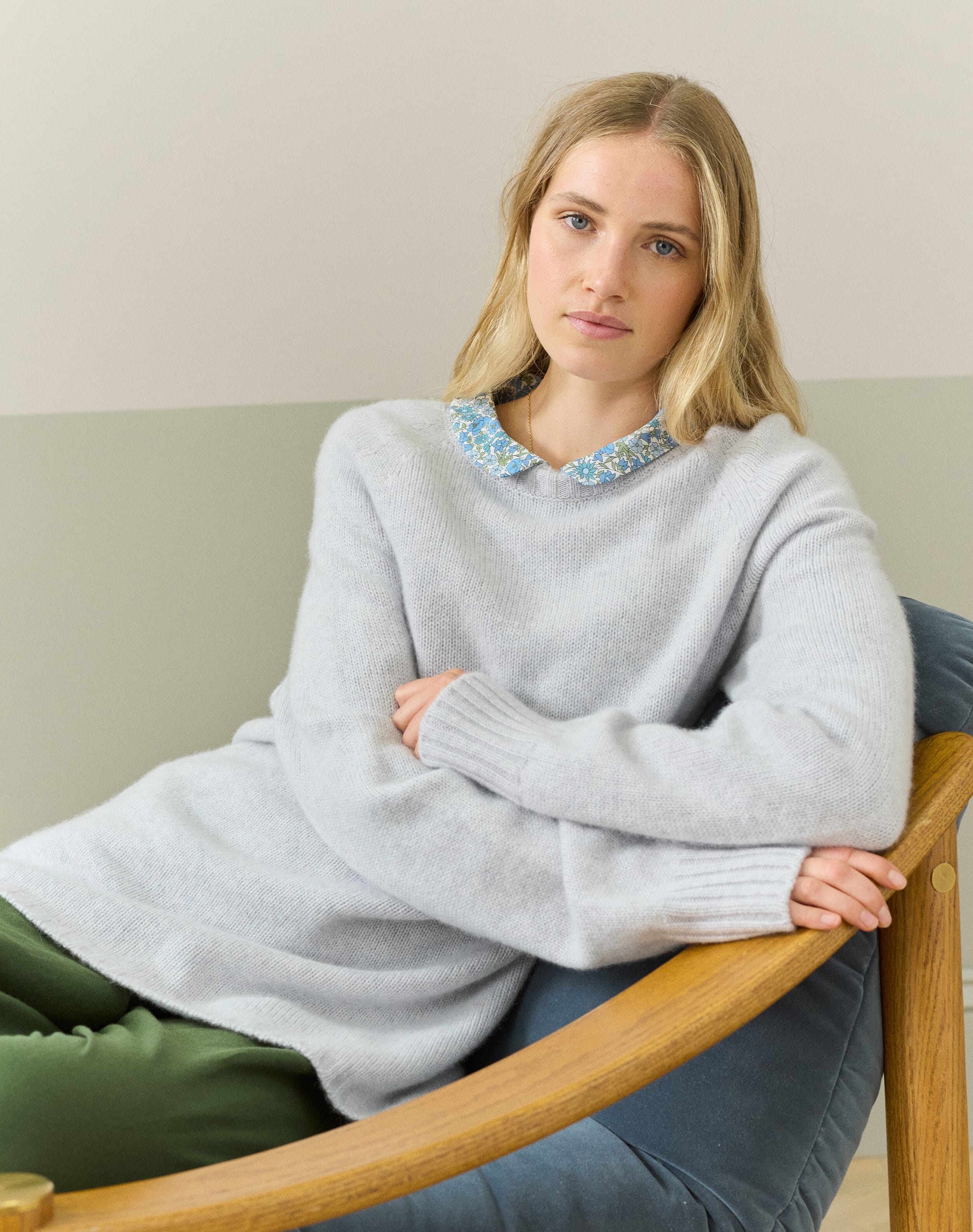 Cashmere Long Line Jumper