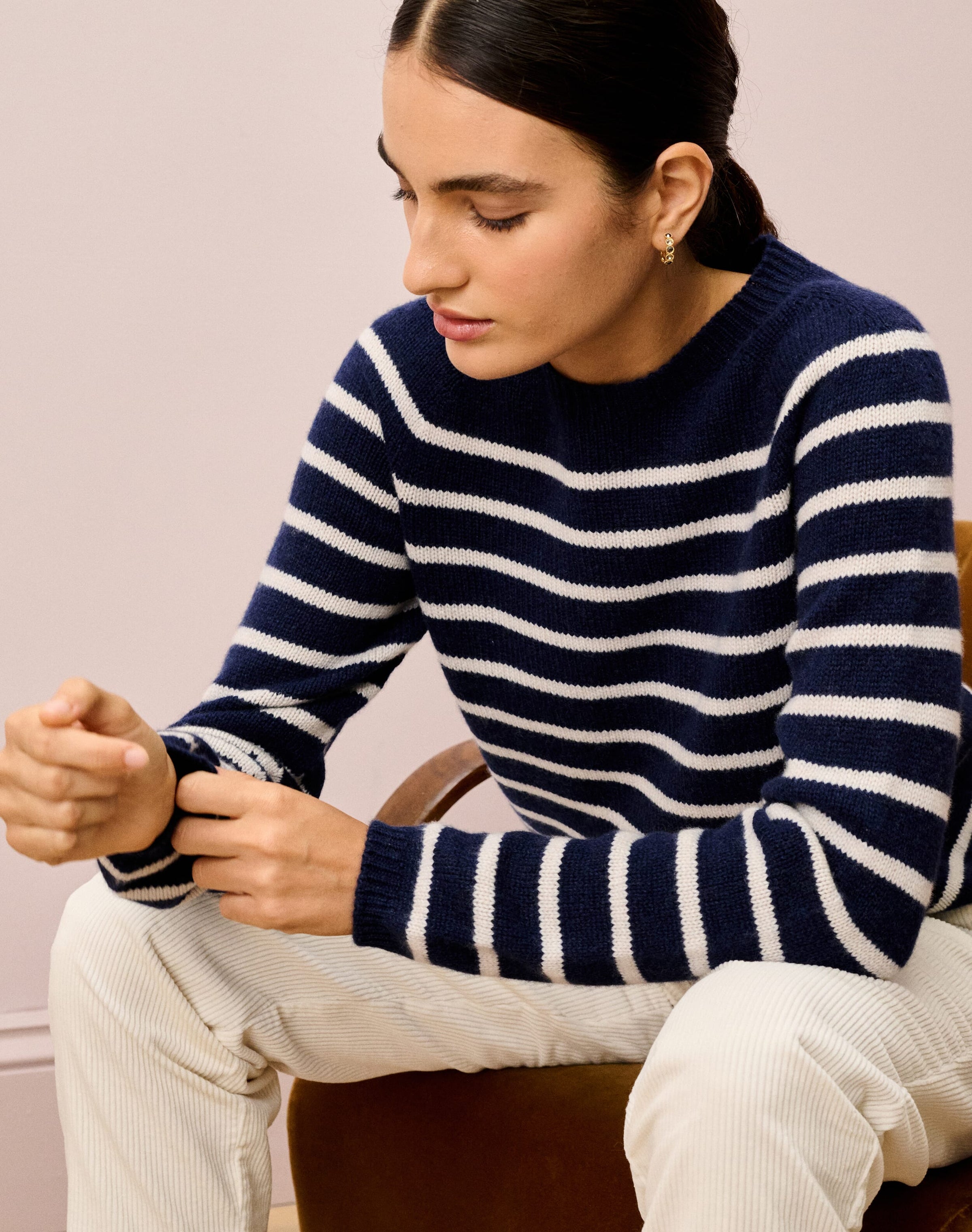 Cashmere Breton Stripe Jumper
