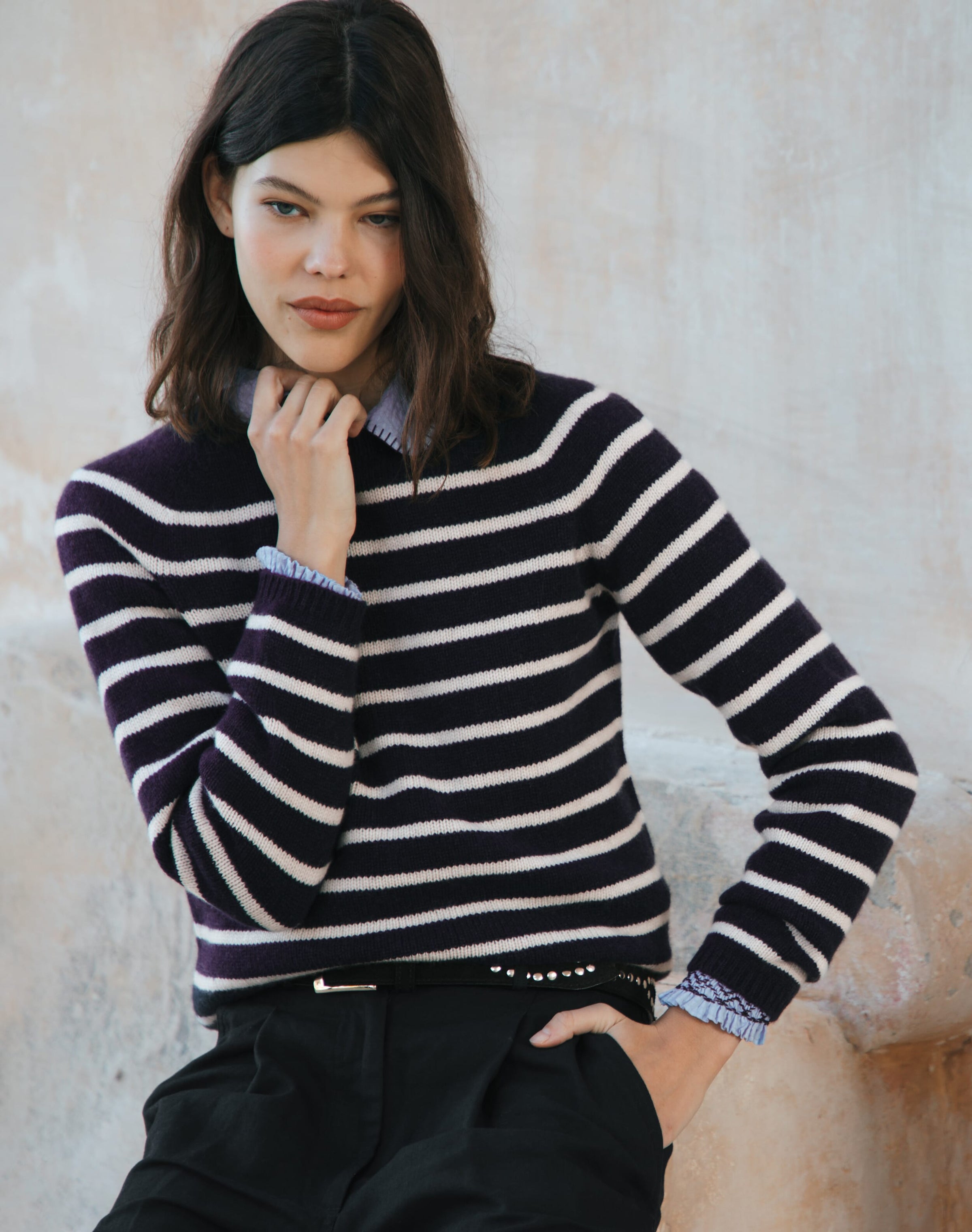 Cashmere Breton Stripe Jumper