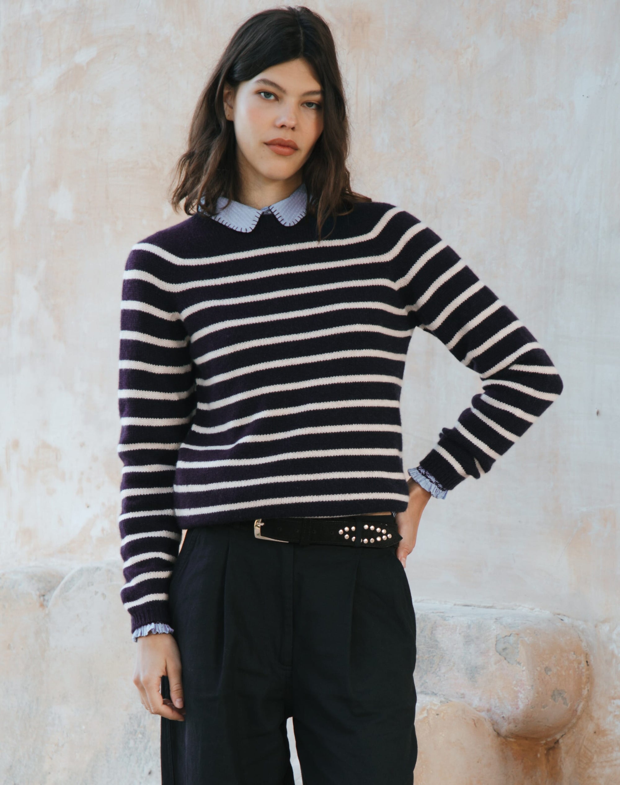 Cashmere Breton Stripe Jumper